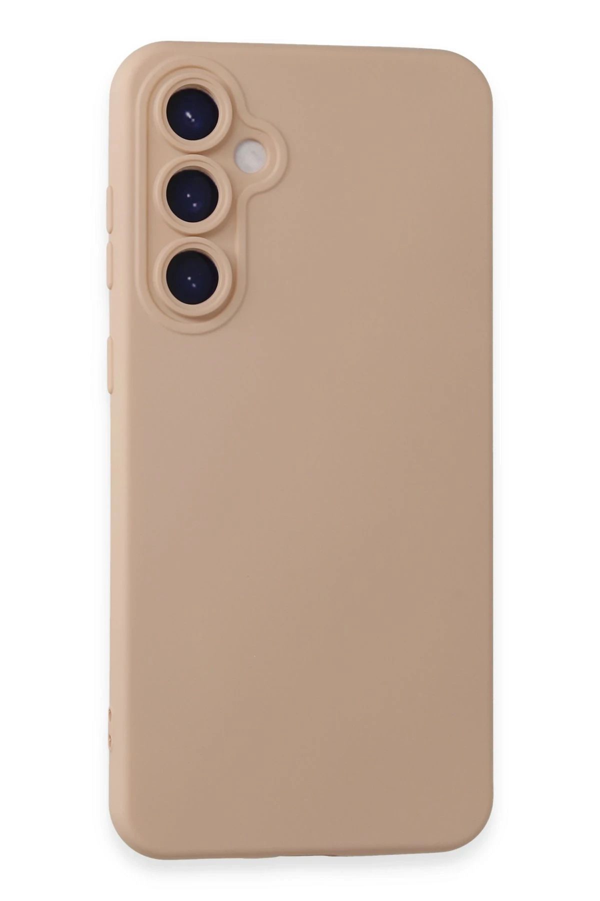 NewFace Galaxy S24 Plus Kılıf Nano içi Kadife Silikon - Pudra YNSMR