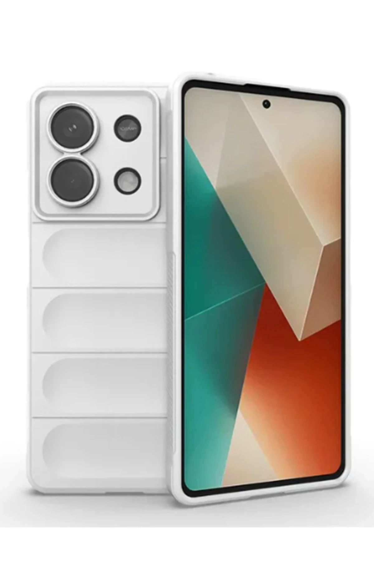 NewFace Xiaomi Poco X6 Uyumlu Kılıf Optimum Silikon - Krem BSTMY