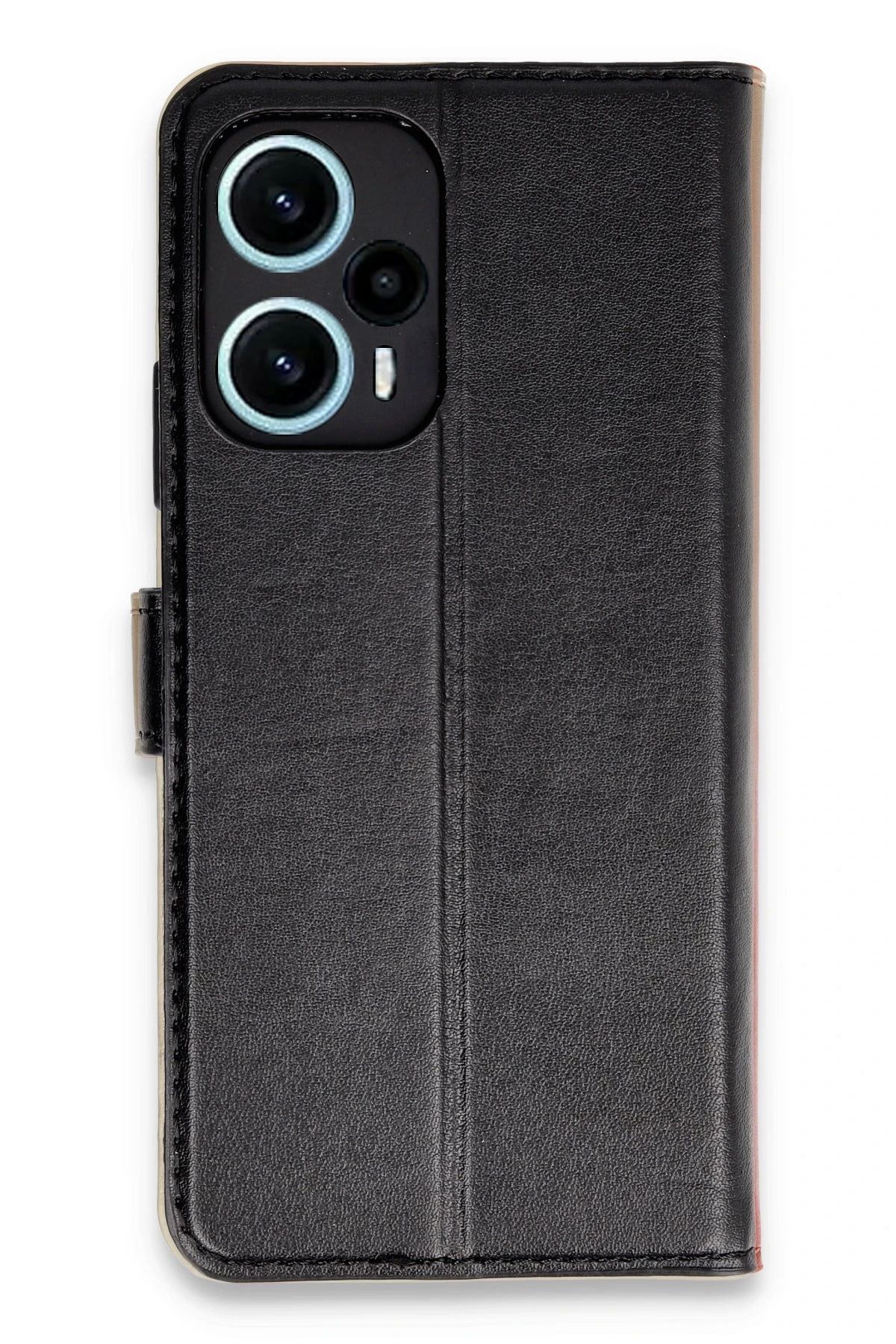 NewFace Xiaomi Poco F5 Kılıf Trend S Plus Kapaklı Kılıf - Siyah YNSMR