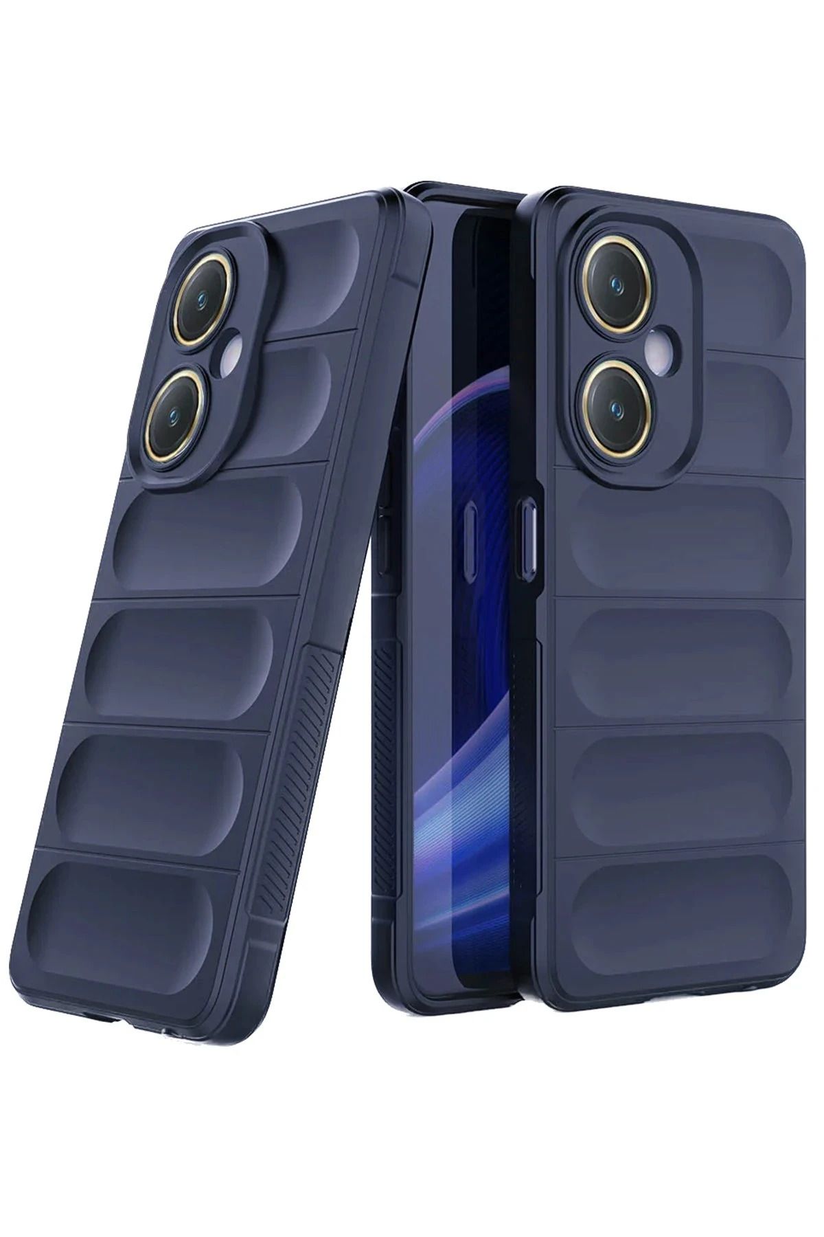 NewFace Vivo Y27 Kılıf Optimum Silikon - Lacivert BSTMY uyumlu
