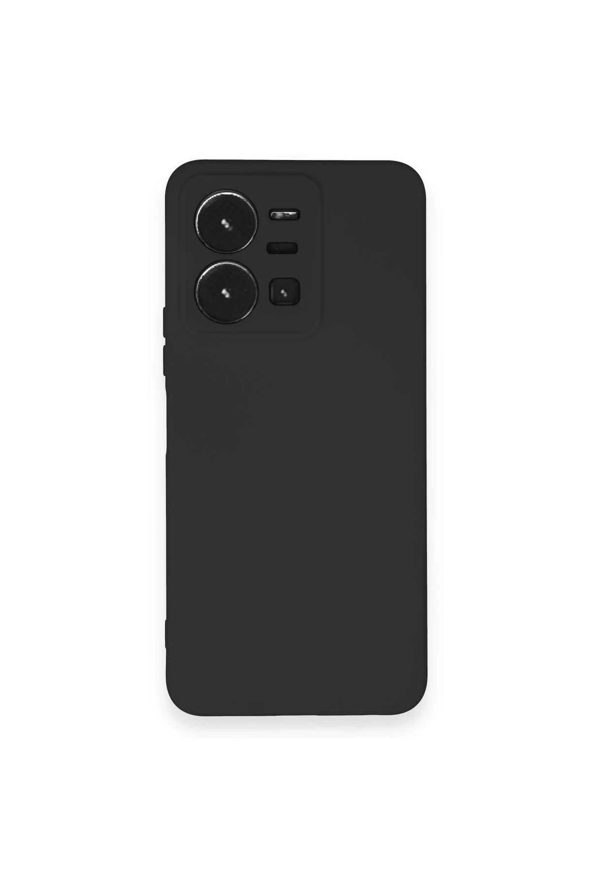 NewFace Vivo Y35 Kılıf Nano içi Kadife Silikon - Siyah JOJUA