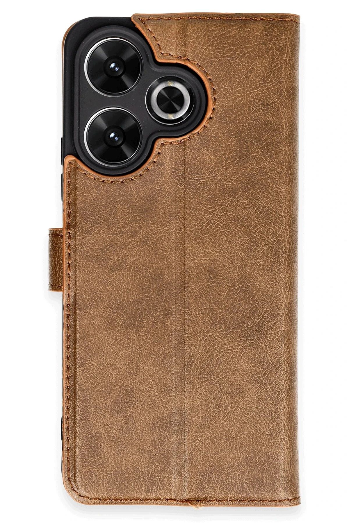 NewFace Xiaomi Redmi 13 4G Kılıf Trend S Plus Kapaklı Kılıf - Taba NRMSA