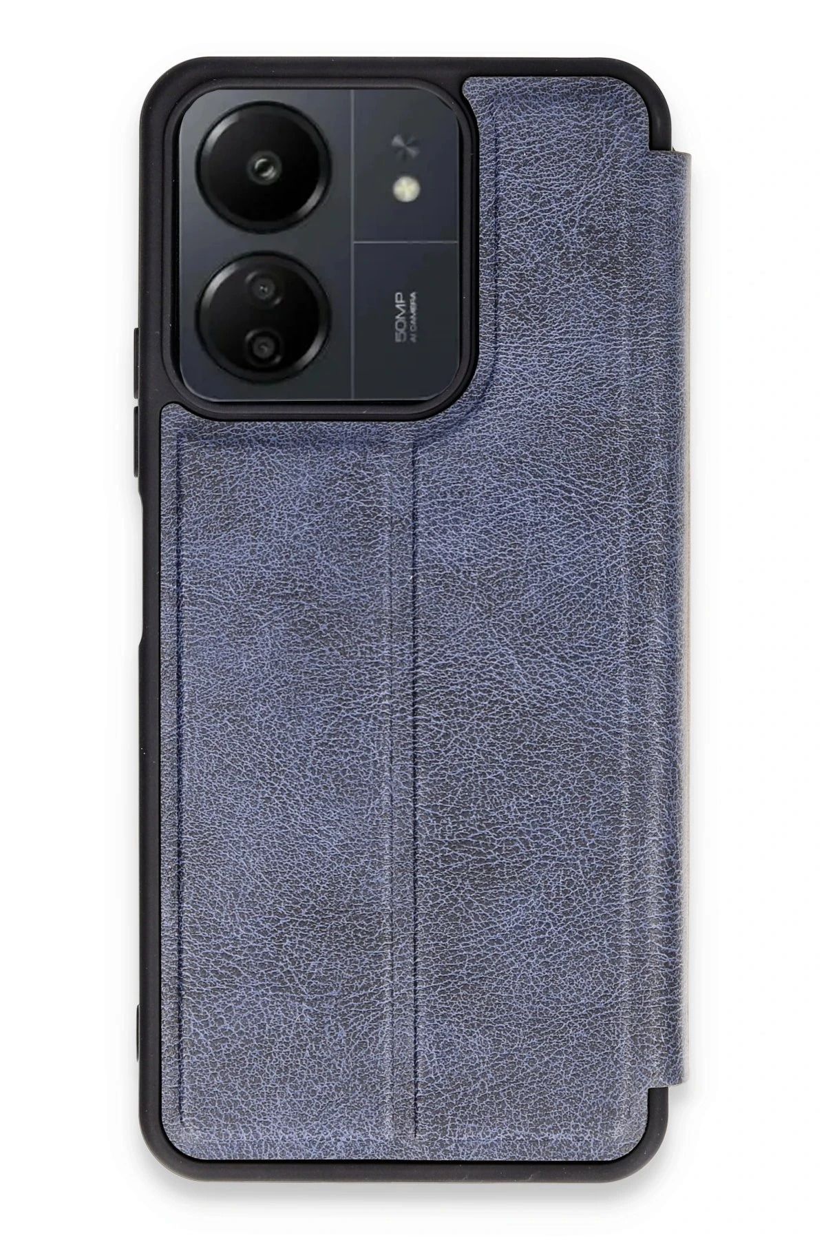 NewFace Xiaomi Redmi 13C Kılıf Flip Cover - Lacivert BSTMY