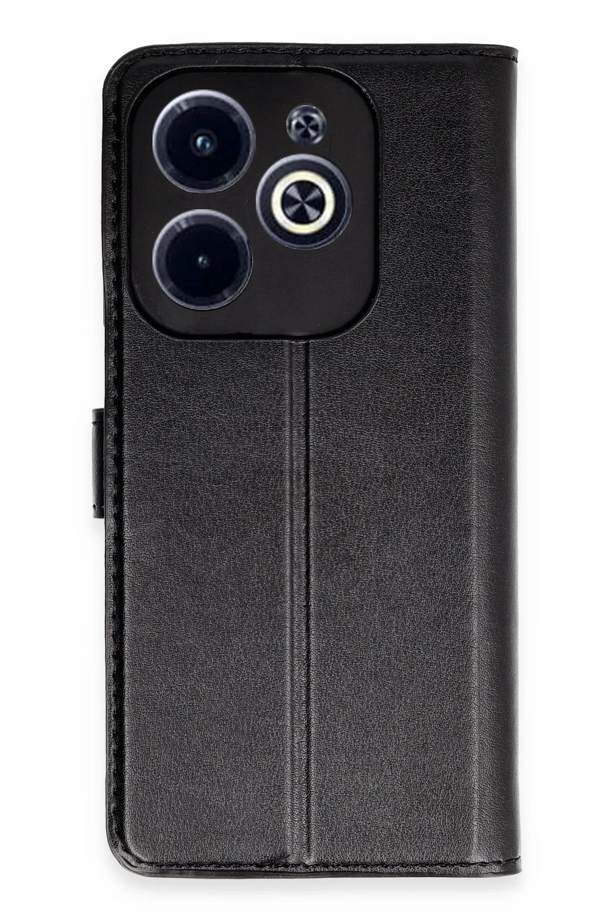 NewFace İnfinix Hot 40 Kılıf Trend S Plus Kapaklı Kılıf - Siyah YNSMR