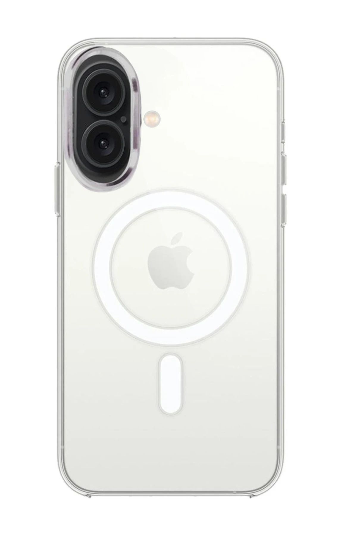 NewFace iPhone 16 Kılıf Pc Real Magsafe Kapak - Şeffaf HNZRN