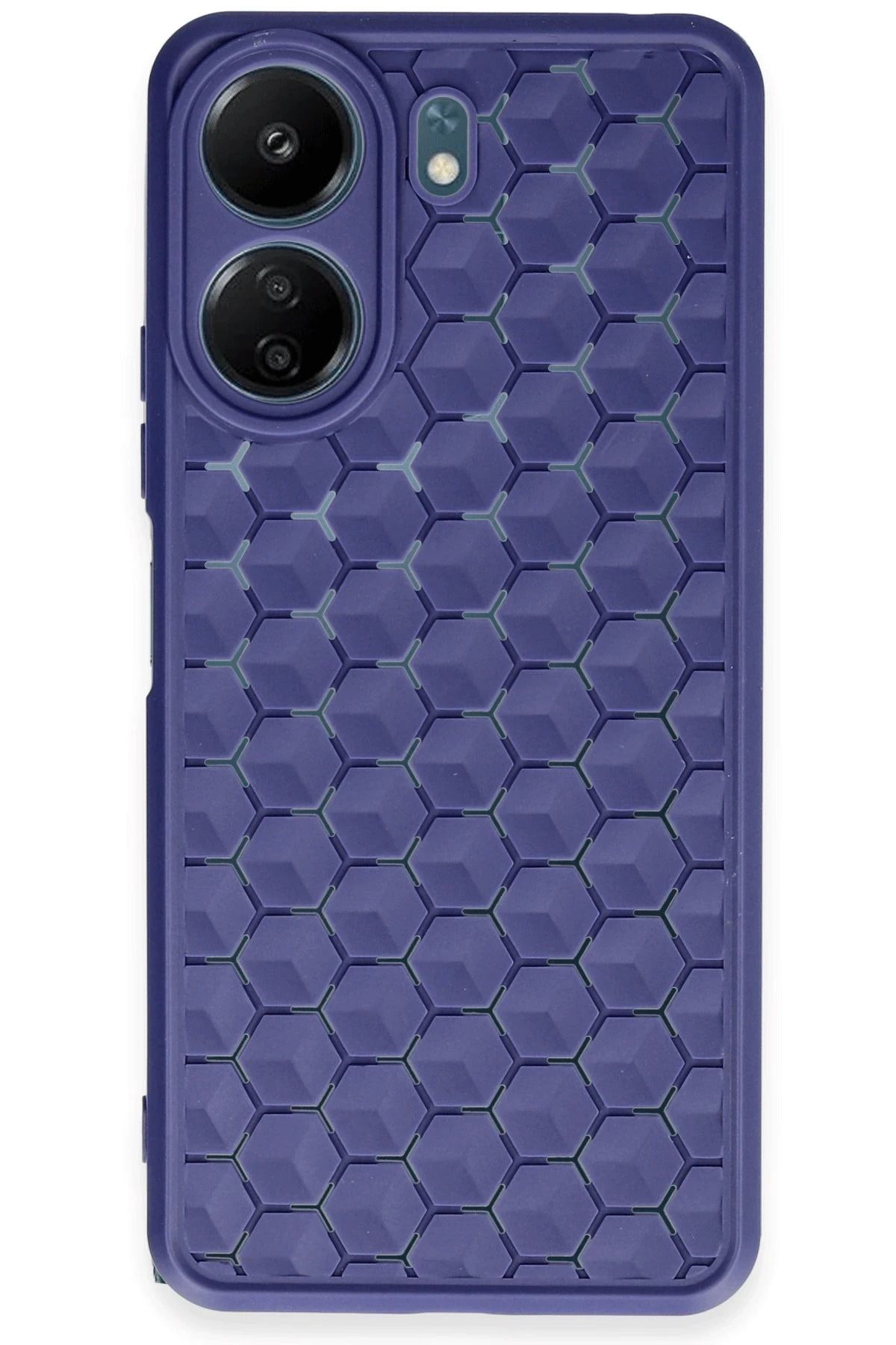 NewFace Xiaomi Redmi 13C Kılıf Petek Silikon Kapak - Lacivert INSLM