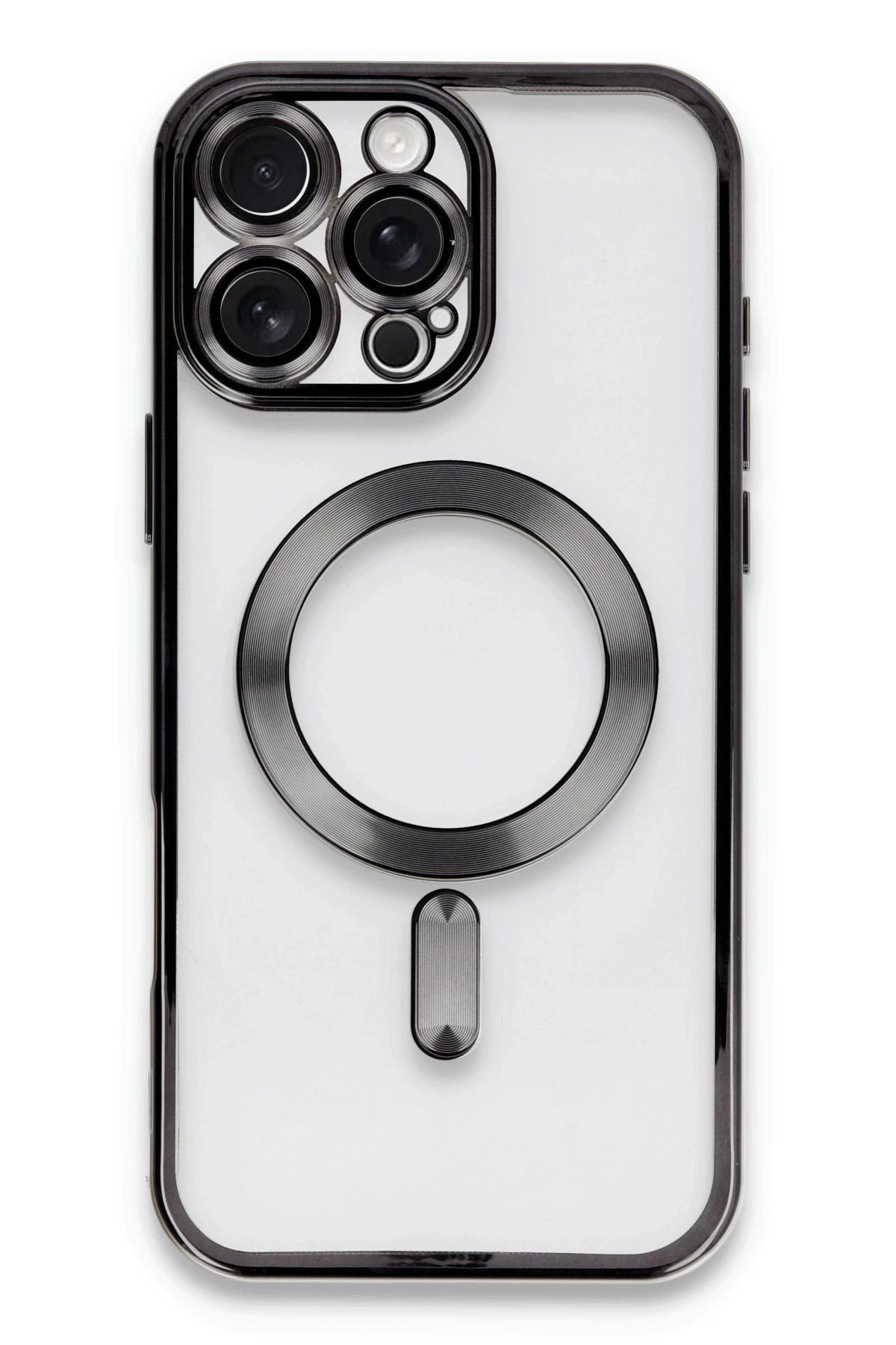 NewFace iPhone 16 Pro Kılıf Kross Magneticsafe Kapak - Siyah HNZRN