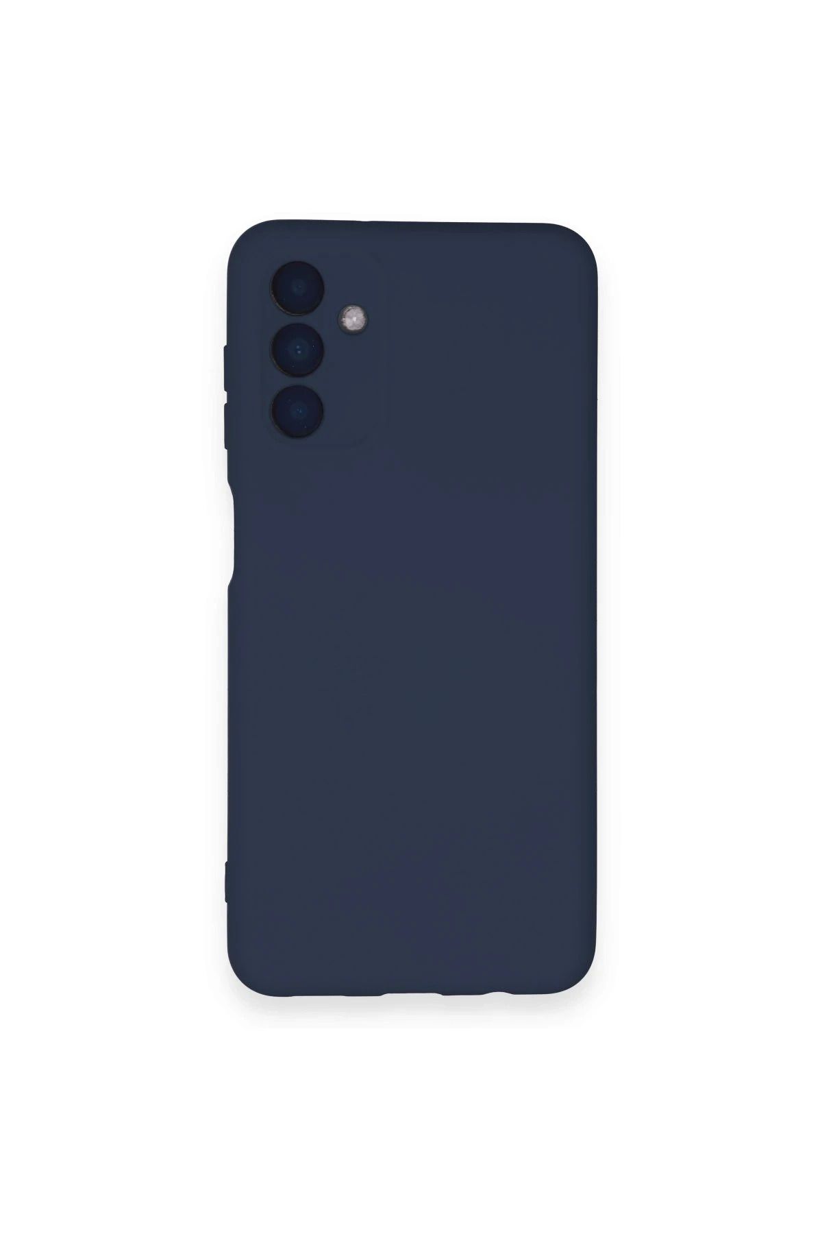 NewFace Samsung Galaxy A14 4G Kılıf Nano içi Kadife Silikon - Lacivert YNSMR