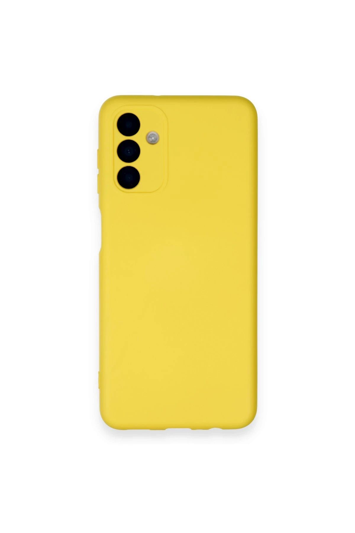 NewFace Galaxy A14 4G Uyumlu Kılıf Nano içi Kadife Silikon - Sarı INSLM