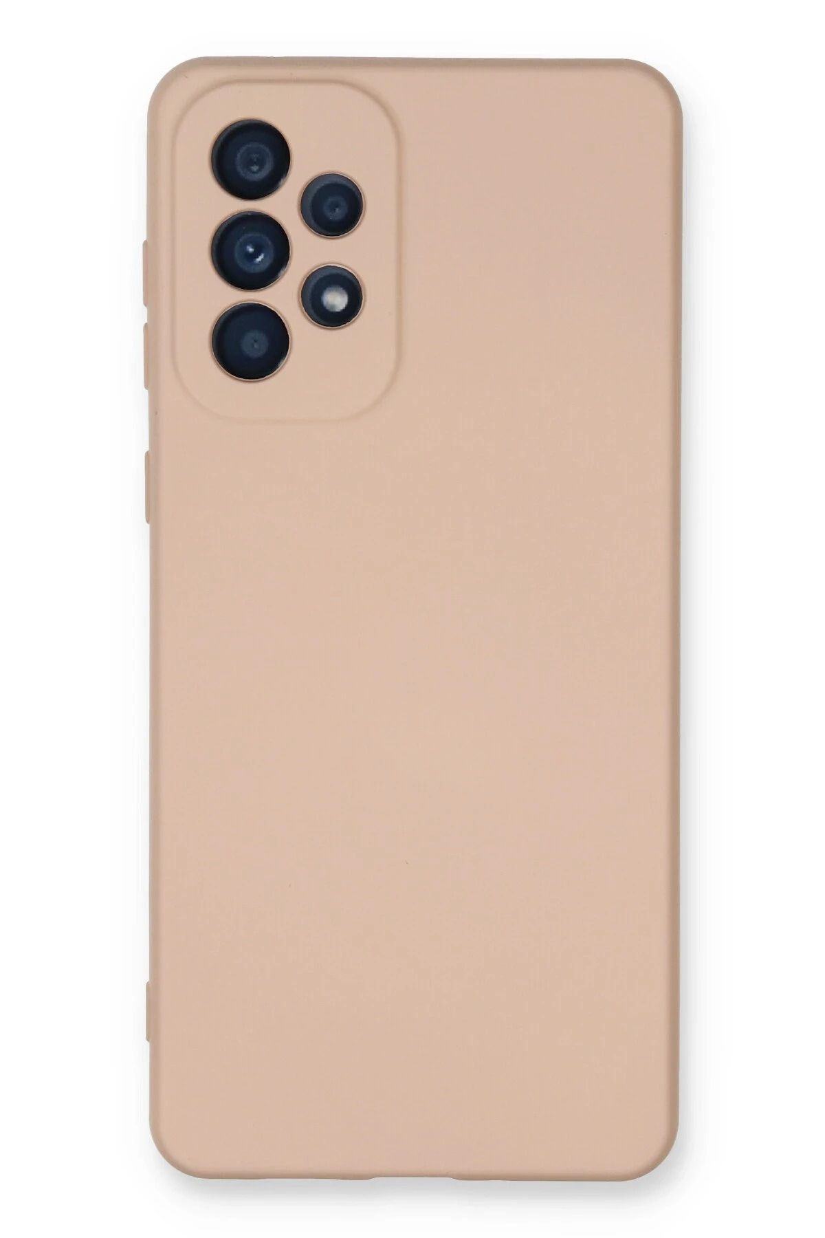 NewFace Galaxy A53 5G Uyumlu Kılıf Nano içi Kadife Silikon - Pudra BSTMY