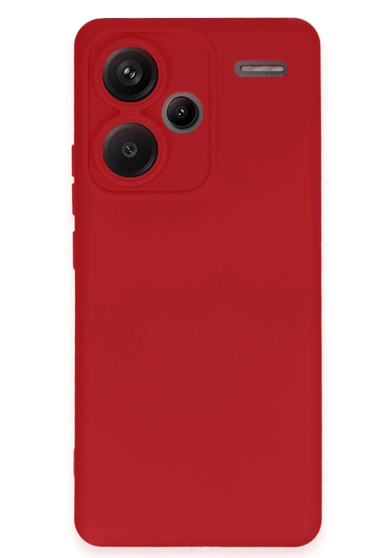 NewFace Xiaomi Redmi Note 13 Pro Plus Kılıf Nano içi Kadife Silikon - Kırmızı YNSMR