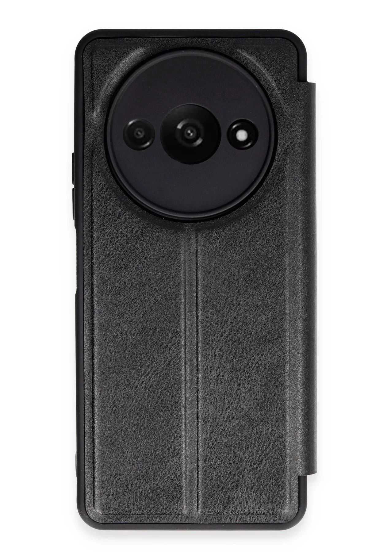 NewFace Xiaomi Redmi A3 4G Kılıf Flip Cover - Siyah HNZRN