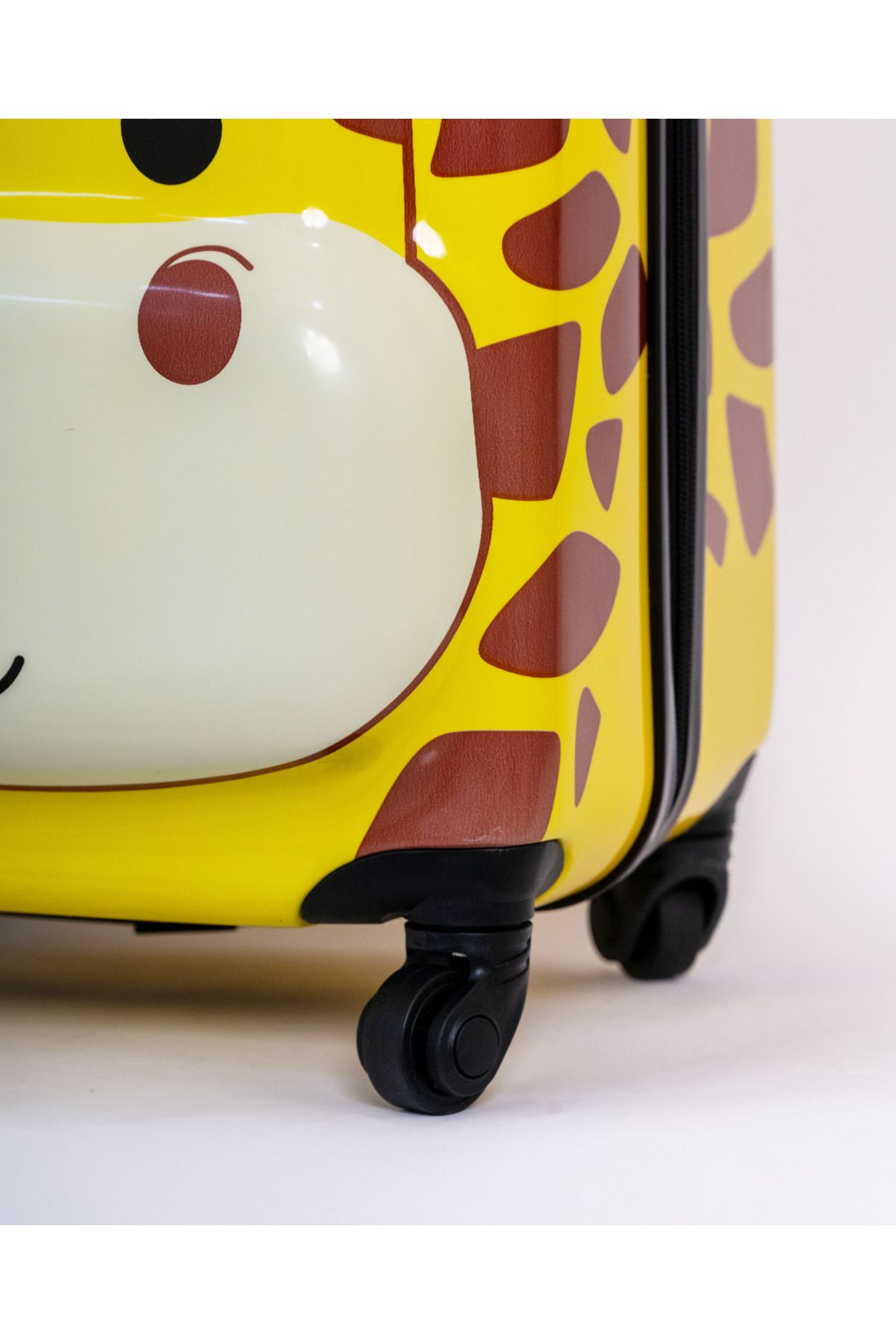 Mnuk-Giraffe Hard-Sided Polycarbonate Kids Trolley Bag-16 Inches- Yellow 3