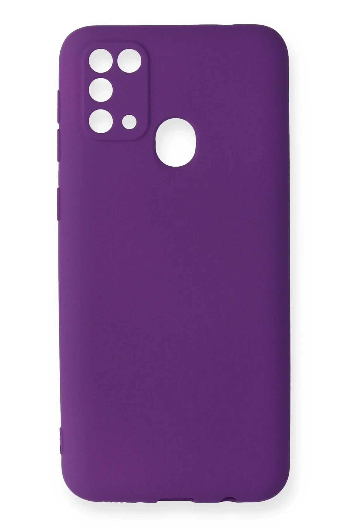 NewFace Samsung Galaxy M31 Kılıf First Silikon - Mor YNSMR