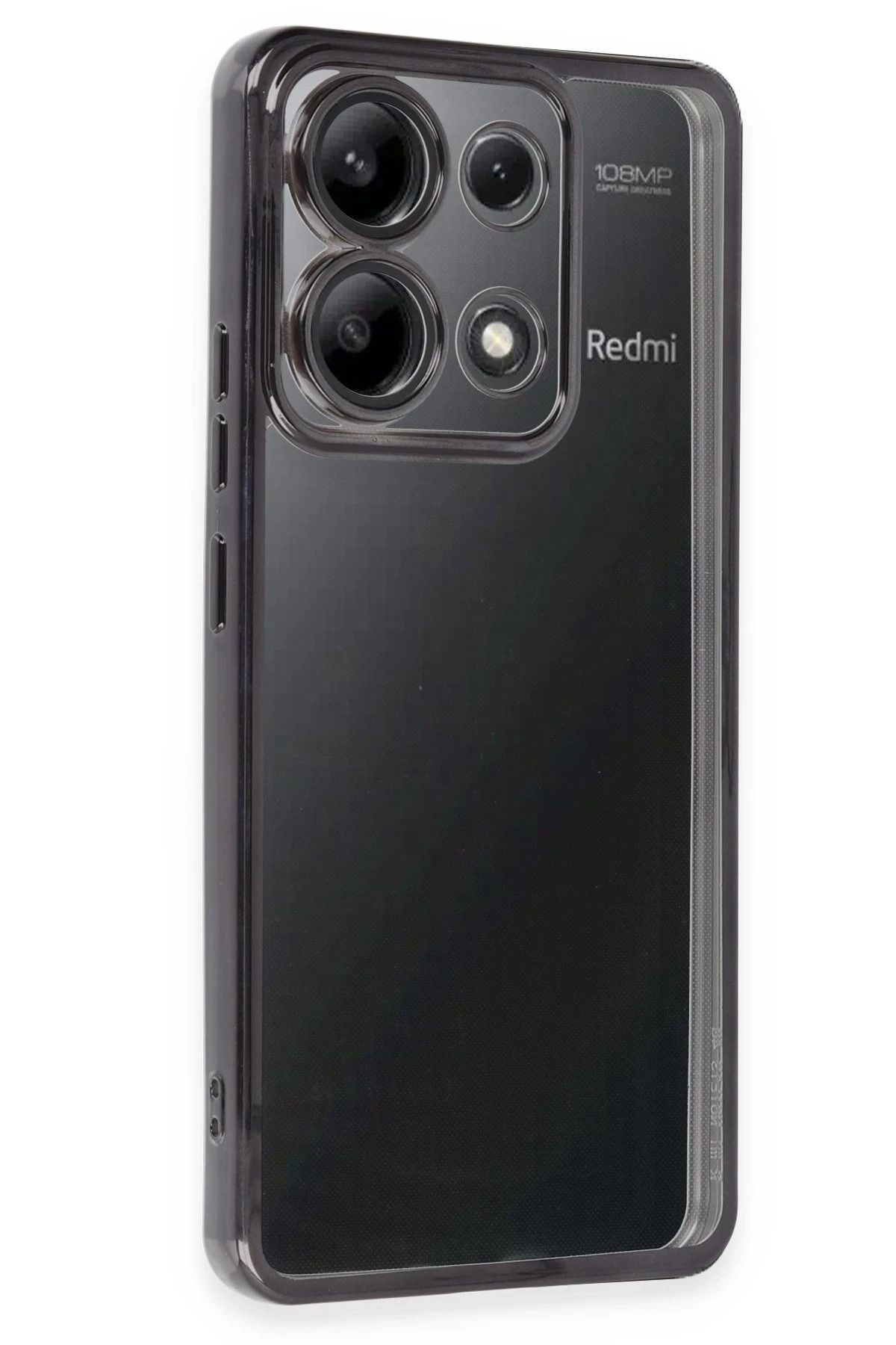 NewFace Xiaomi Poco X6 Pro Kılıf Lensli Silikon - Siyah YNSMR