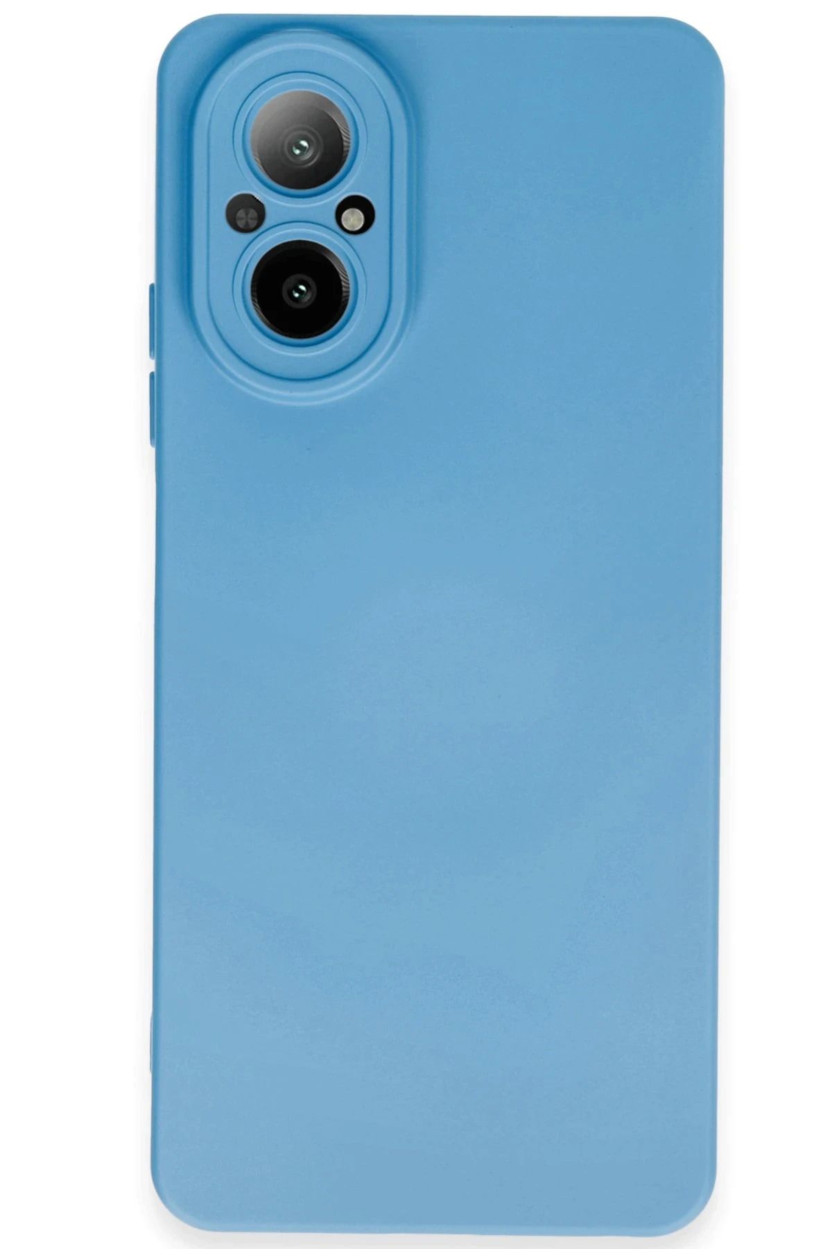 NewFace Realme 12 Lite Kılıf Nano içi Kadife Silikon - Mavi JOJUA