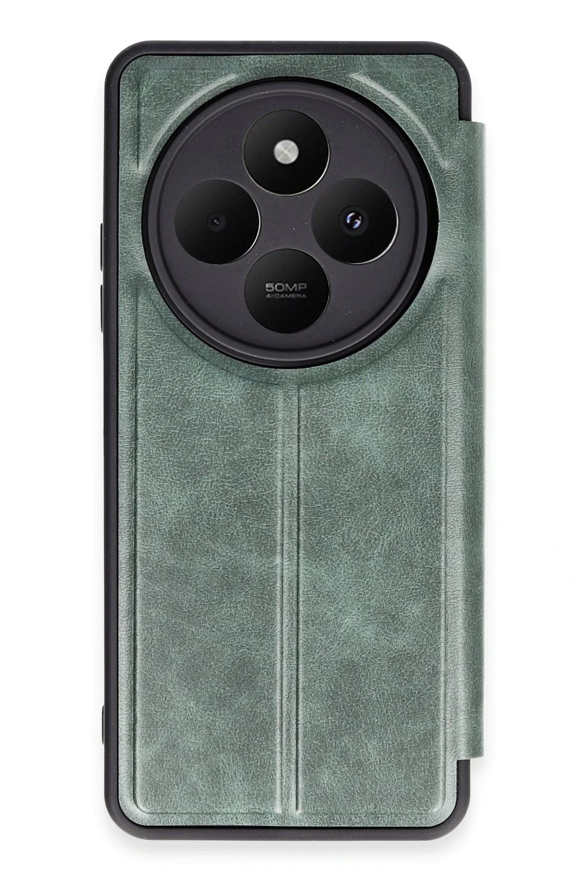 NewFace Xiaomi Redmi 14C Kılıf Flip Cover - Koyu Yeşil YNSMR