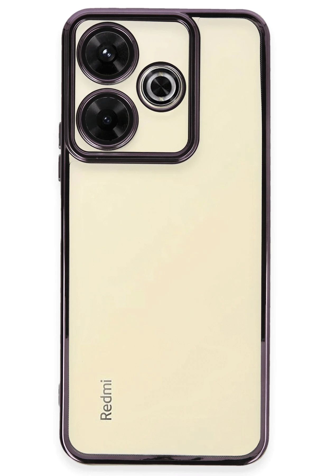 NewFace Xiaomi Redmi 13 4G Kılıf Lensli Silikon - Mor YNSMR