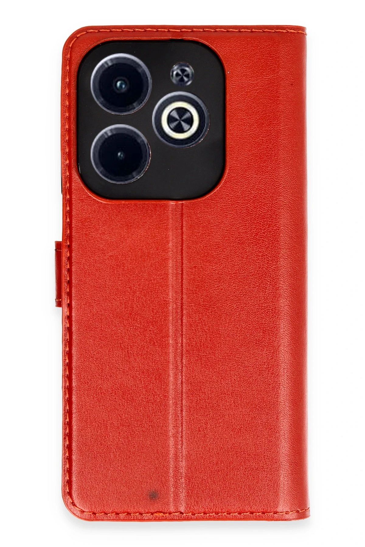 NewFace İnfinix Hot 40 Kılıf Trend S Plus Kapaklı Kılıf - Kırmızı YNSMR