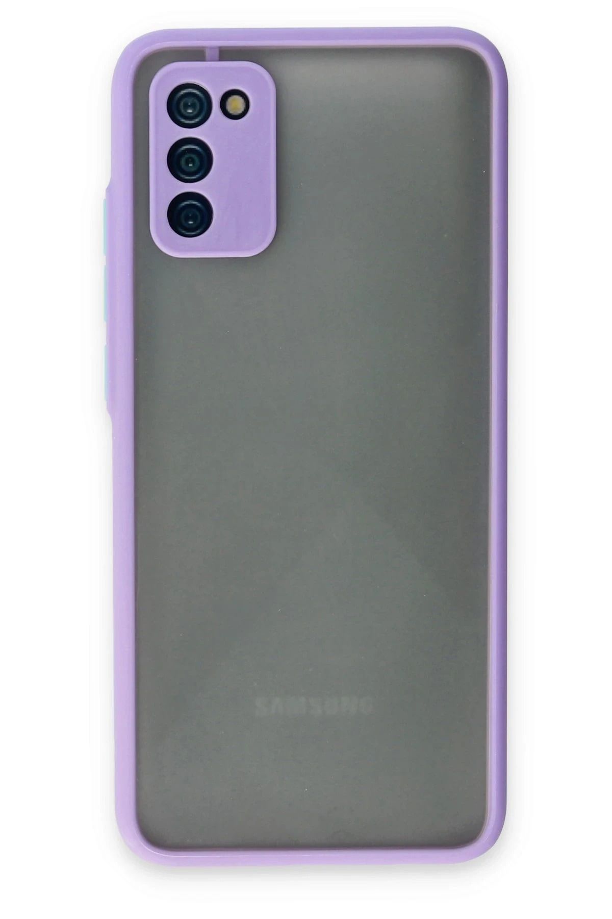 NewFace Samsung Galaxy A02S Kılıf Montreal Silikon Kapak - Mor NRMSA
