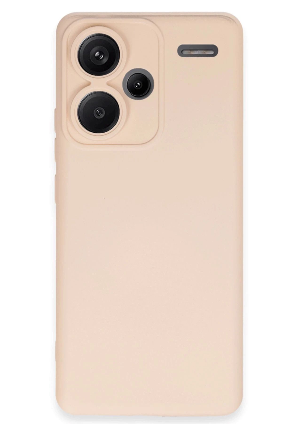 NewFace Xiaomi Redmi Note 13 Pro Plus Uyumlu  Kılıf Nano içi Kadife Silikon - Pudra BSTMY