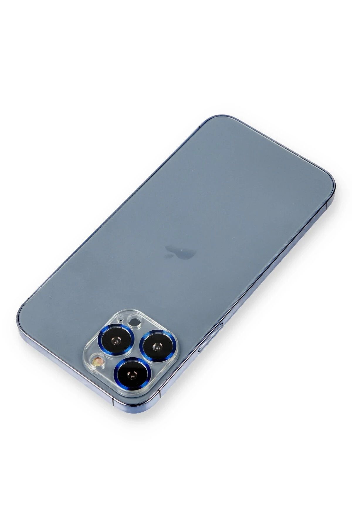 NewFace iPhone 12 Pro Metal Kamera Lens Koruma Cam - Mavi DRSTR