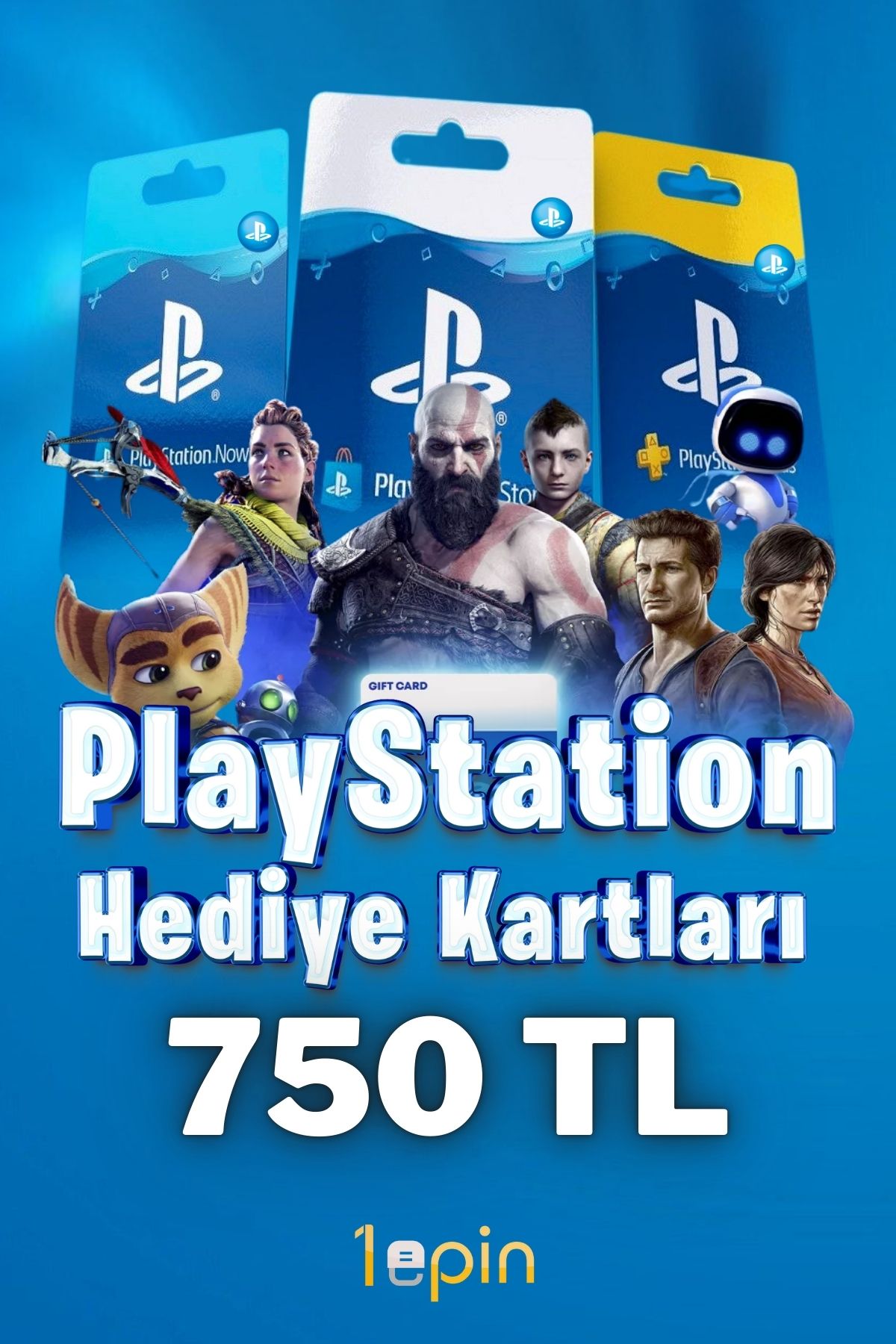 1epin Playstation Store Hediye Kartı 750 TL