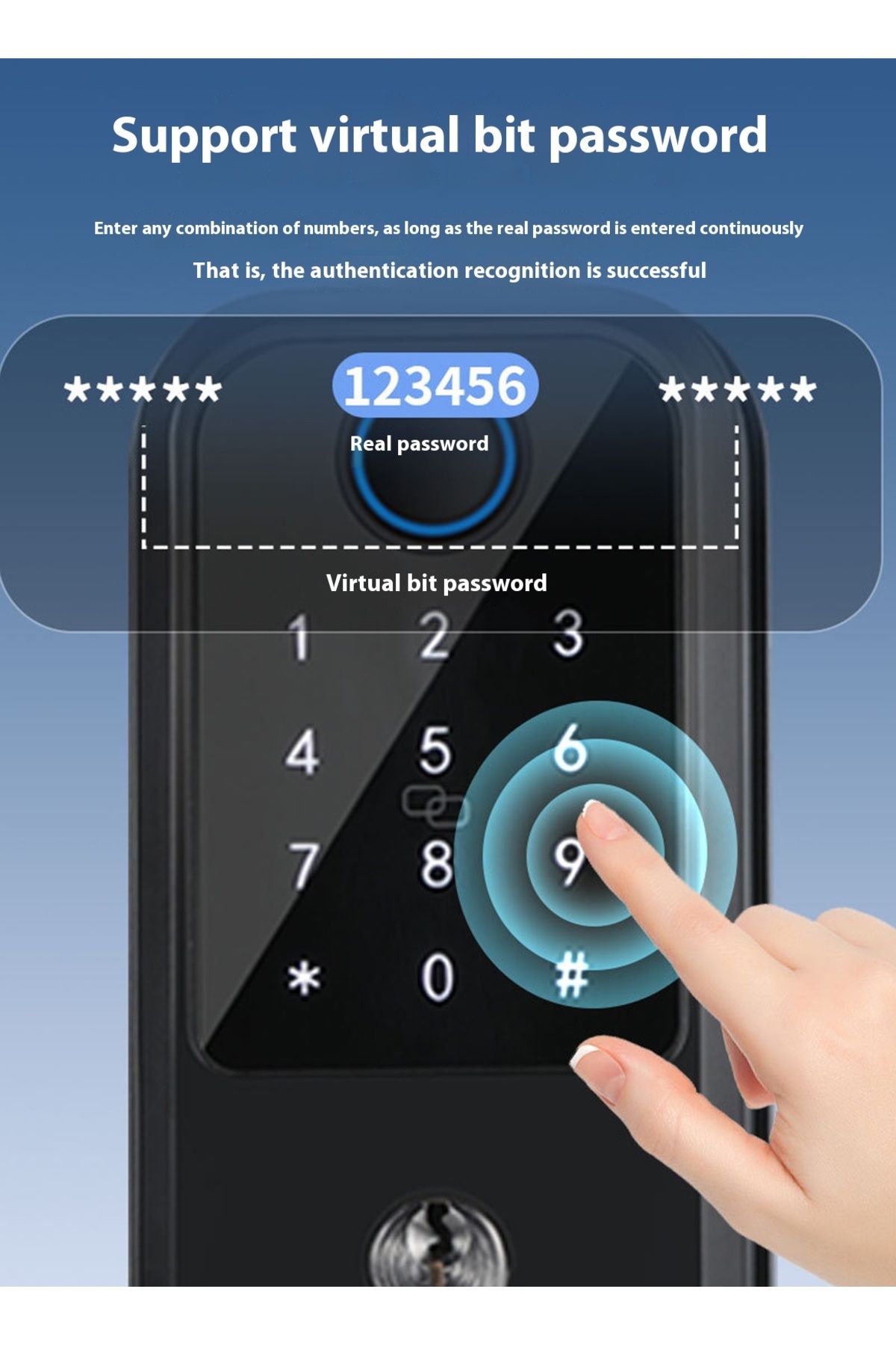 sharpdo-Wifi Fully Automatic Smart Fingerprint Lock Electronic Lock Password Lock 5
