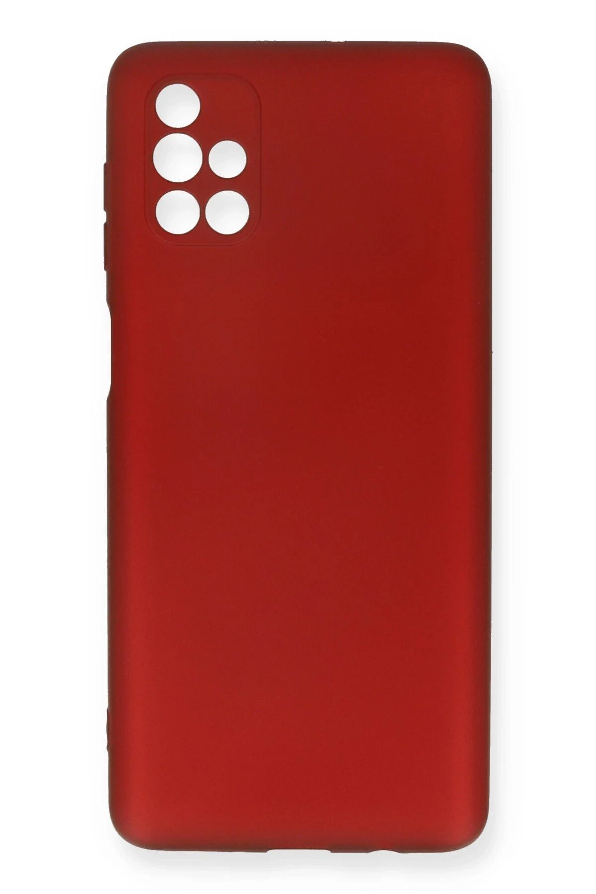 NewFace Samsung Galaxy M51 Kılıf First Silikon - Bordo HNZRN