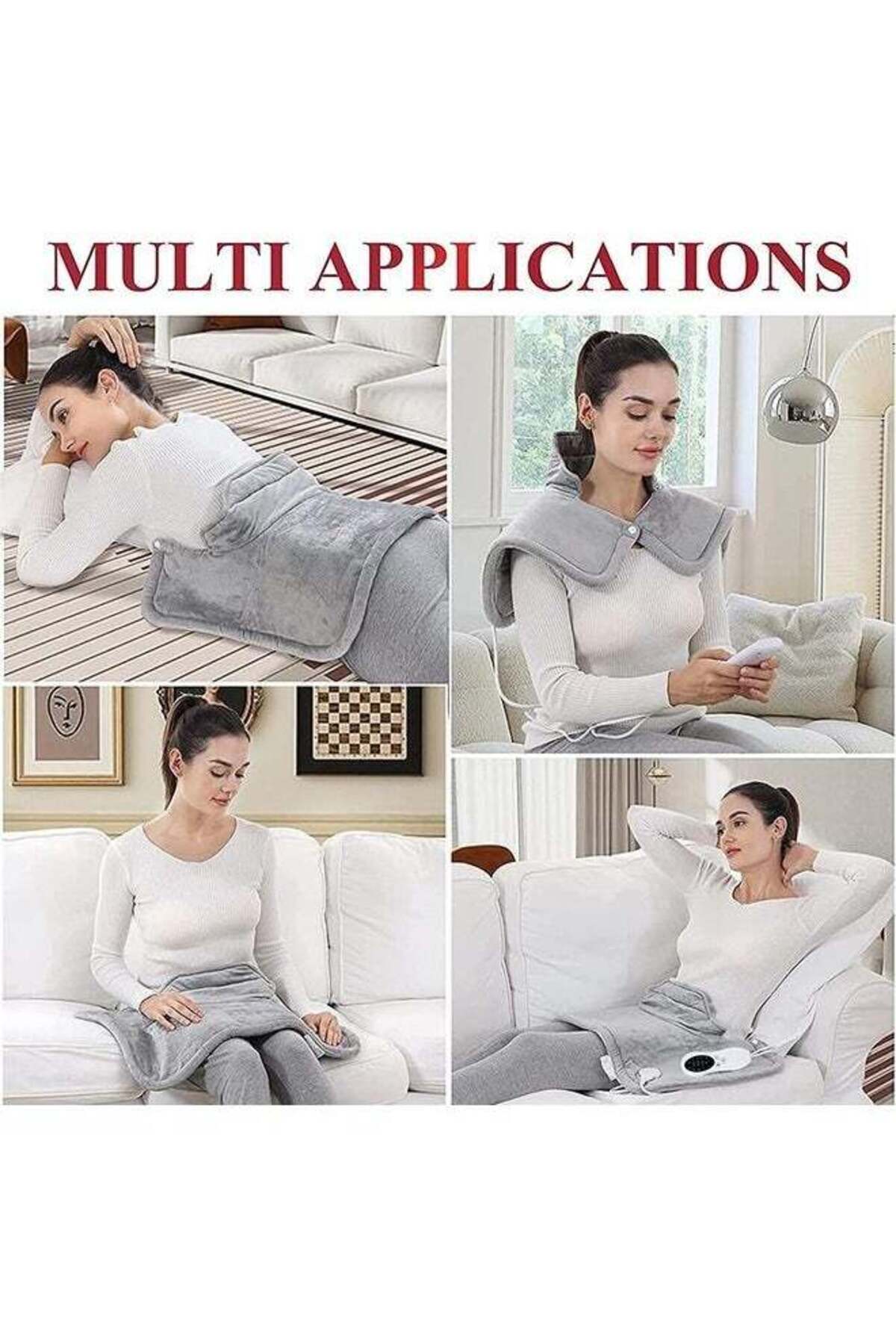 fulina-Neck and Shoulder Heating Pad, Fast Heat, 10 Heat Settings, 3 Timer Options, Auto Shutoff, 16" X 24" 6