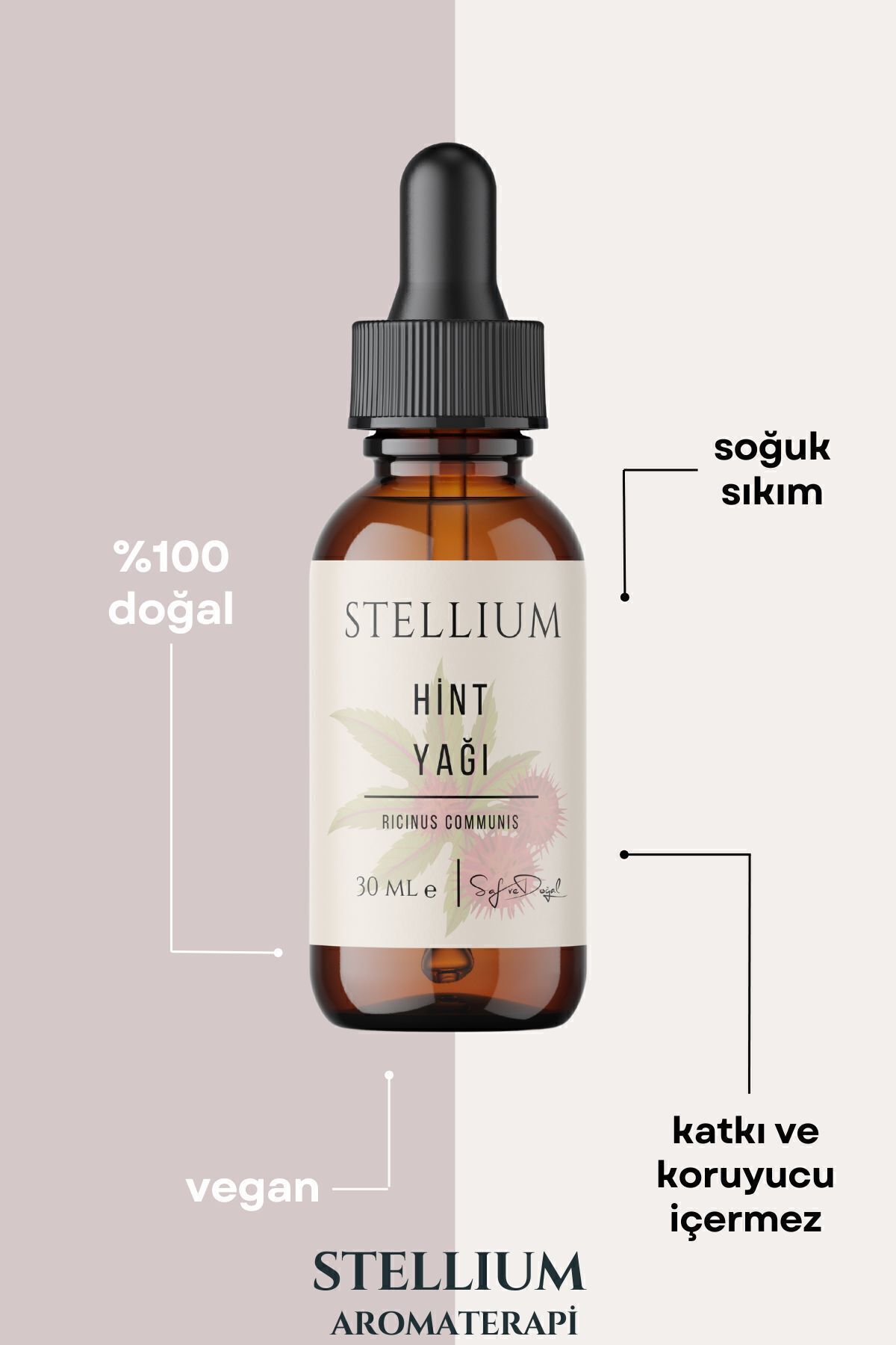 %100 Saf Hint Yağı 30 ml – Kaş, Kirpik Ve Saç Bakımı Için Doğal Destek - 3