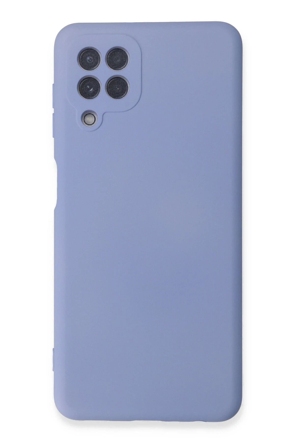NewFace Galaxy A22 Uyumlu Kılıf Nano içi Kadife Silikon - Lila INSLM