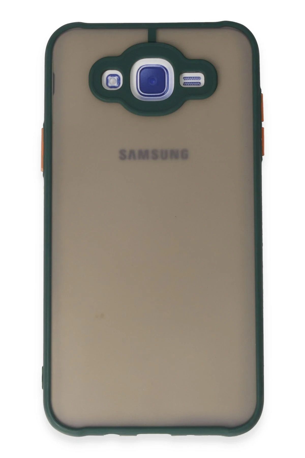 NewFace Samsung Galaxy J7 Kılıf Montreal Silikon Kapak - Yeşil FERRG