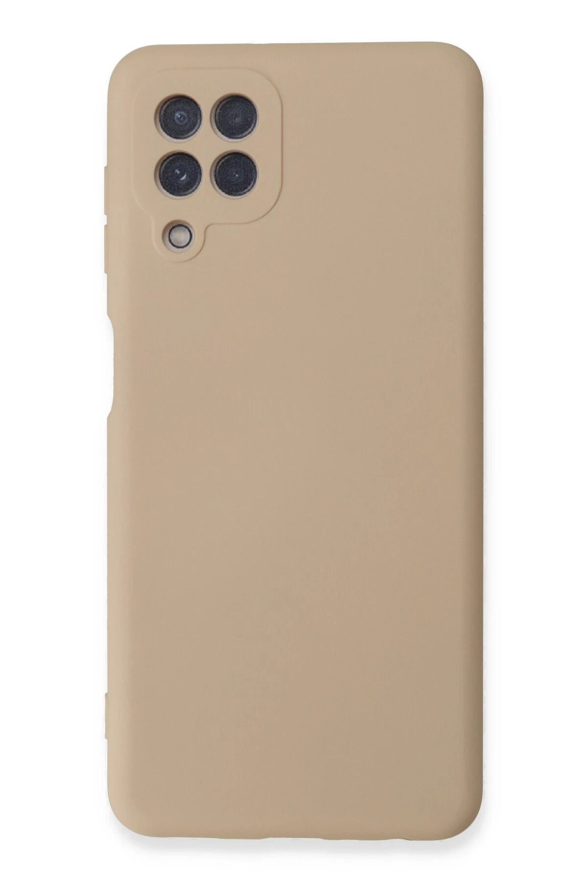 NewFace Samsung Galaxy A22 Kılıf Nano içi Kadife Silikon - Pudra INSLM