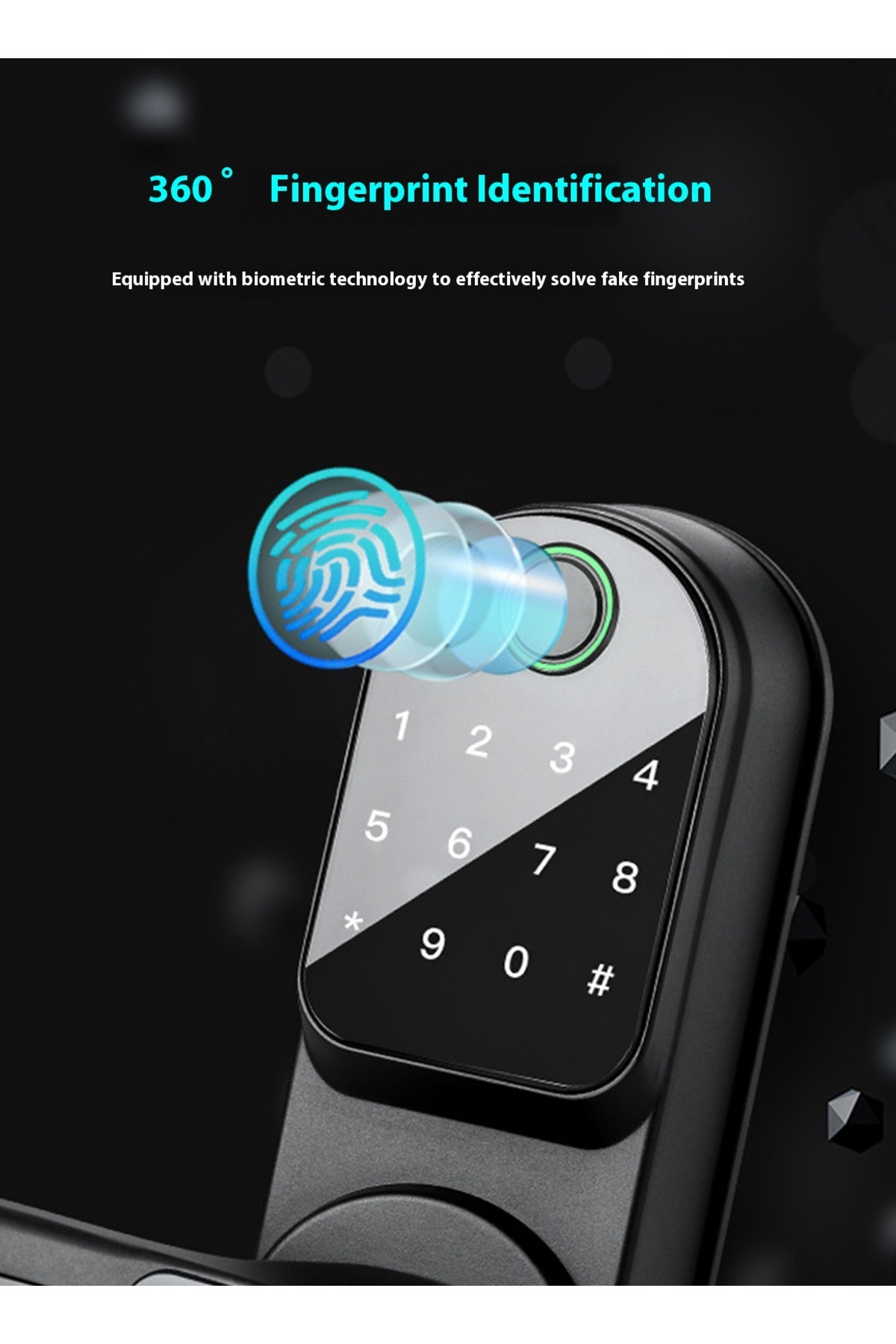 sharpdo-Intelligent Security Encryption Free Hole Fingerprint Lock Password Lock Electronic Lock 2