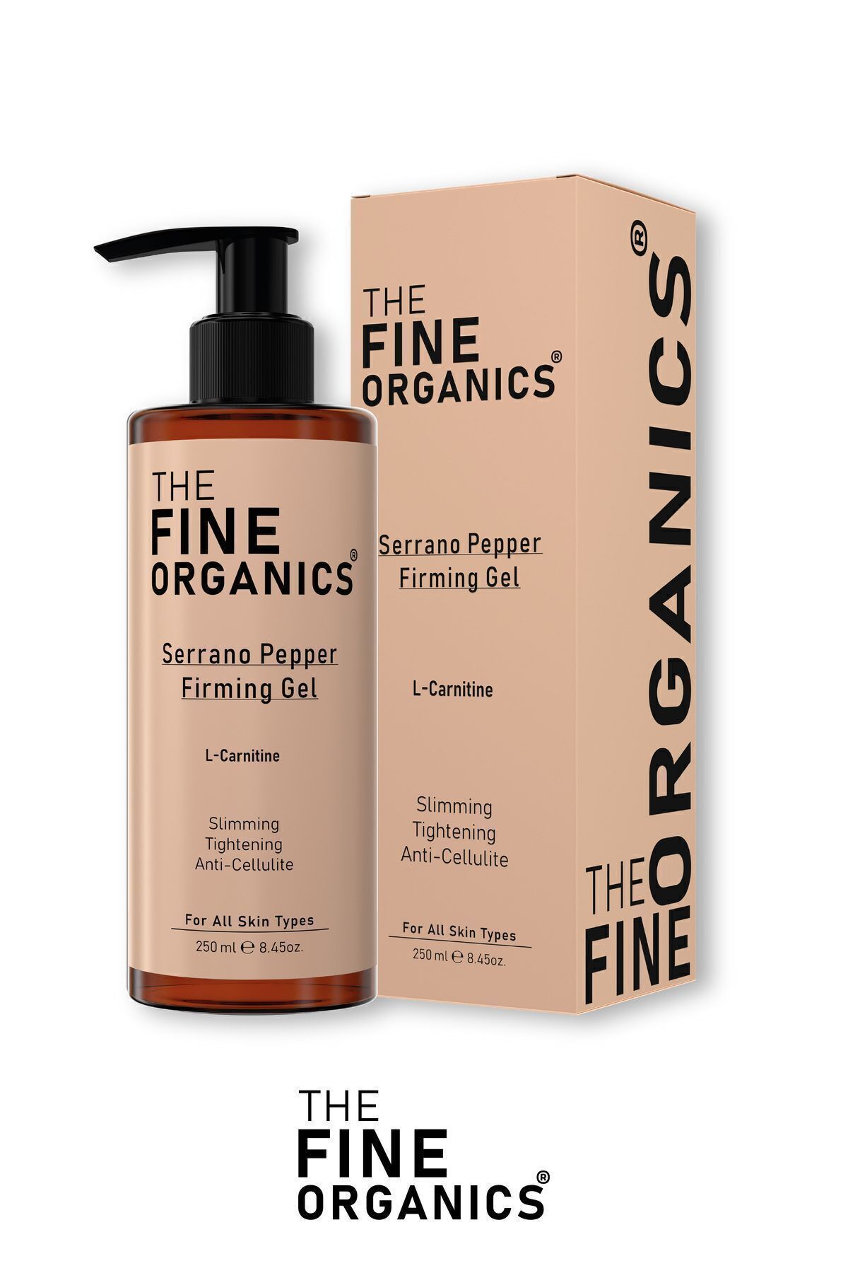 کرم سلولیت فلفل SERRANO سختگیرانه منطقه ای محدود کننده و ضد لپه های ژل لیپولیز سرد 250 میل THE FINE ORGANICS