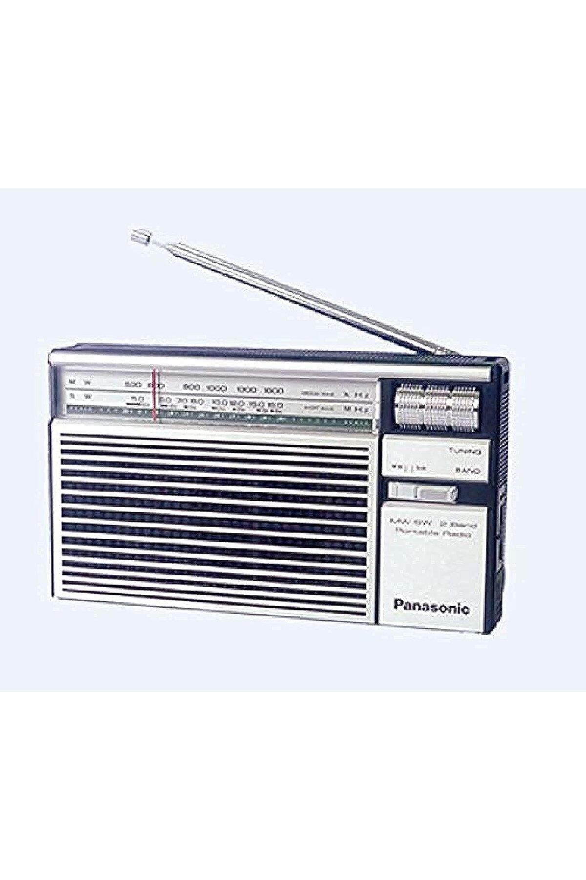 PANASONIC-Portable Radio R-218D, Power Output: 500Mw, White & Navy 1