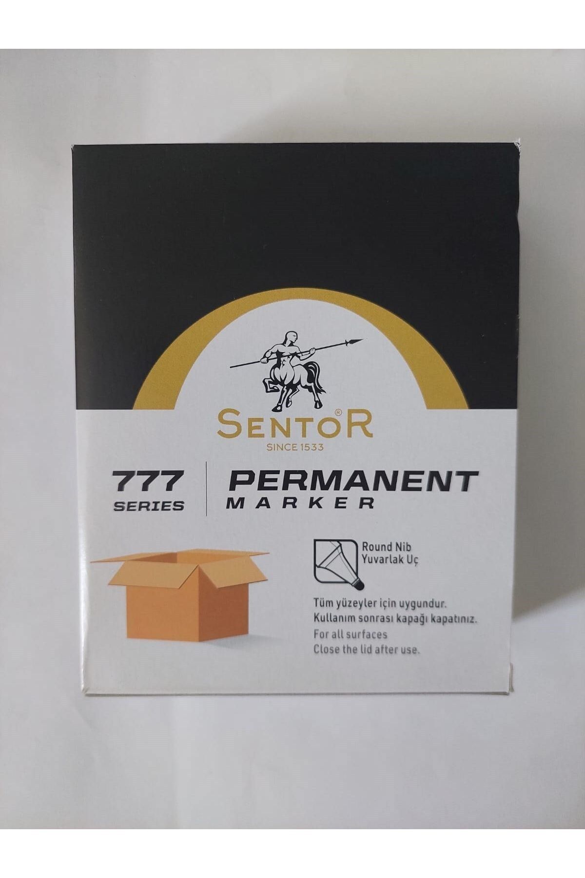 Sentor Permanent Kalemi Siyah 12'li