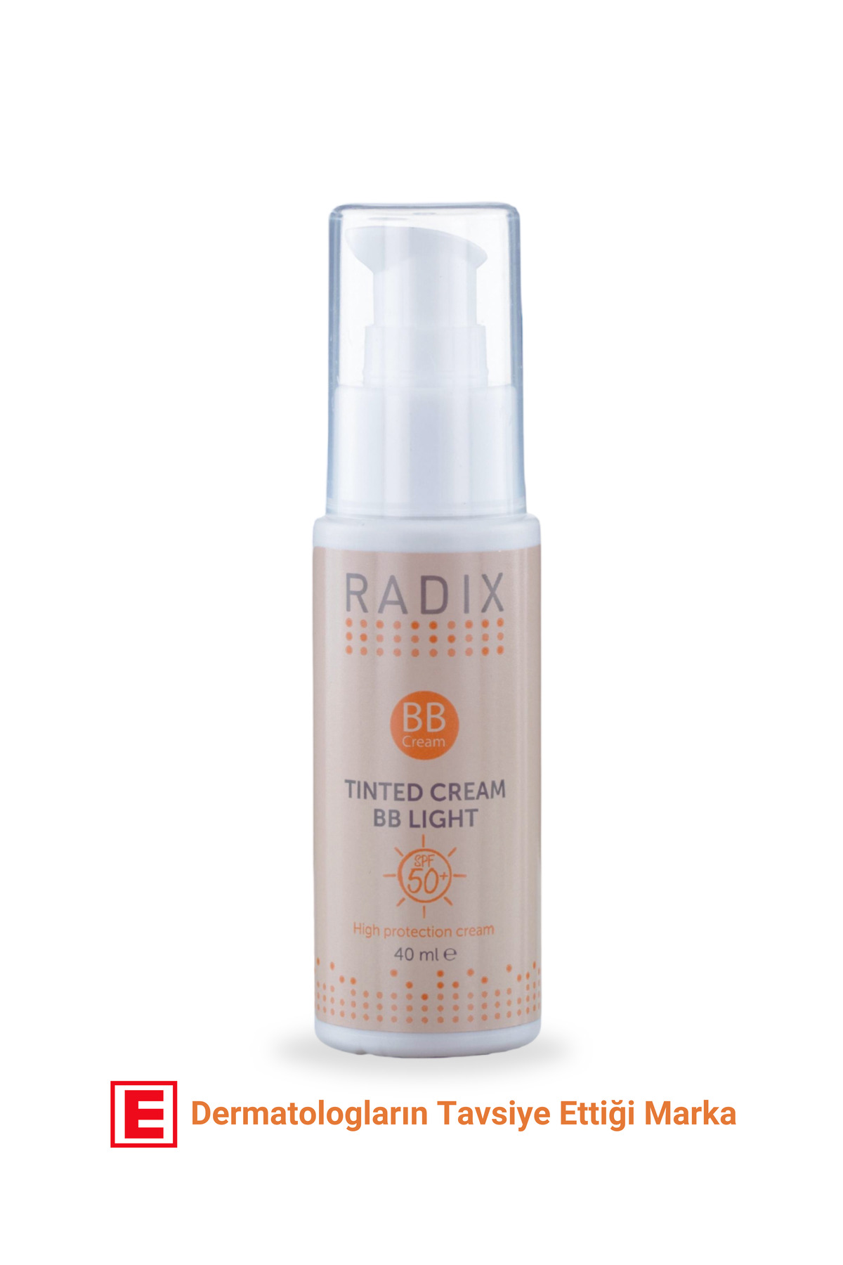 Renkli Kapatıcılı Yüz Güneş Kremi - Tinted Cream Bb Light (AÇIK-ORTA TON) 50spf 40ml — 116 01 002 — تصویر 3 از 7