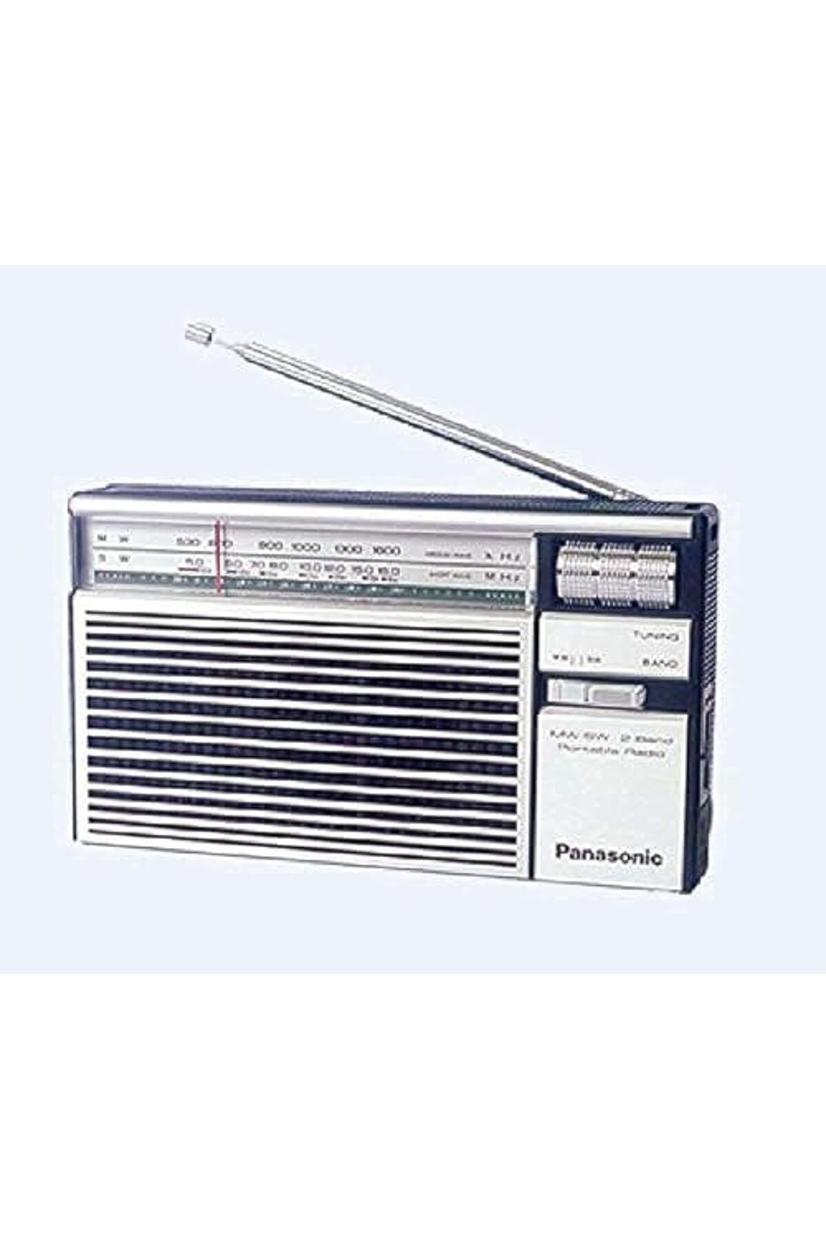 PANASONIC-Portable Radio R-218D, Power Output: 500Mw, White & Navy 2