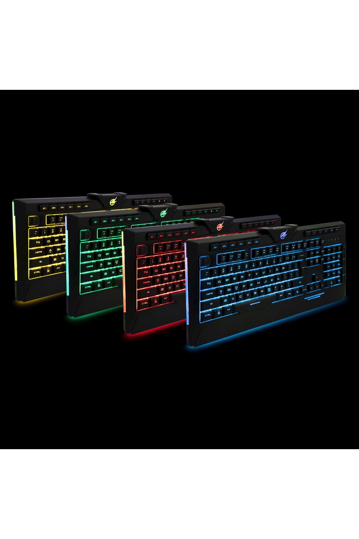 PORT DESIGNS-Port Designs Arokh K-2 Semi-Mechanical Keyboard, 116 Keys, 6 Multimedia Keys, USB, Black 5