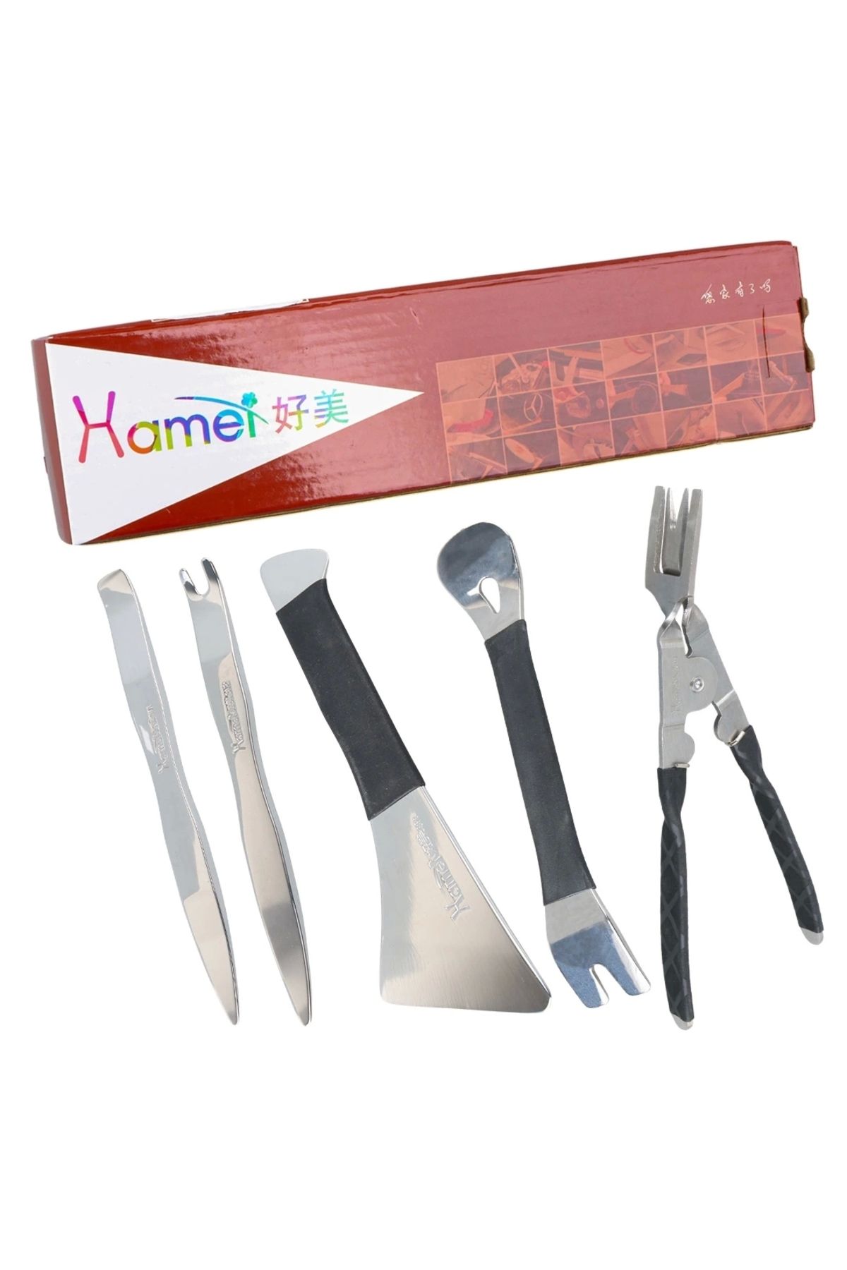 STOREMAX PRO ARAÇ KAPI KOLU ÇERÇEVE SÖKME SETİ PASLANMAZ ÇELİK (5 FARKLI APARAT) (5047)