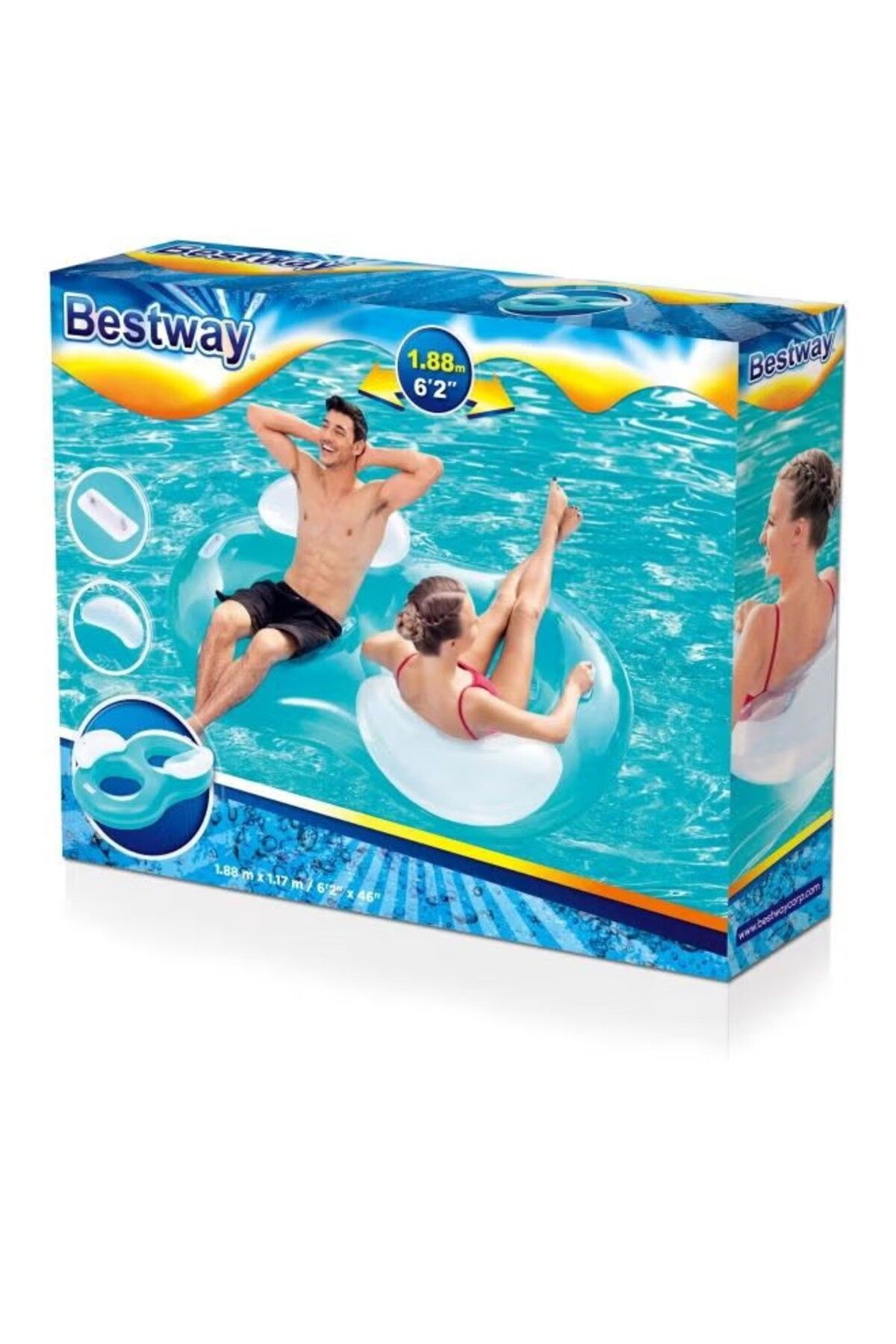 BESTWAY-Bestway Double Backrest Pool Float 188X117CM 26-43009 4
