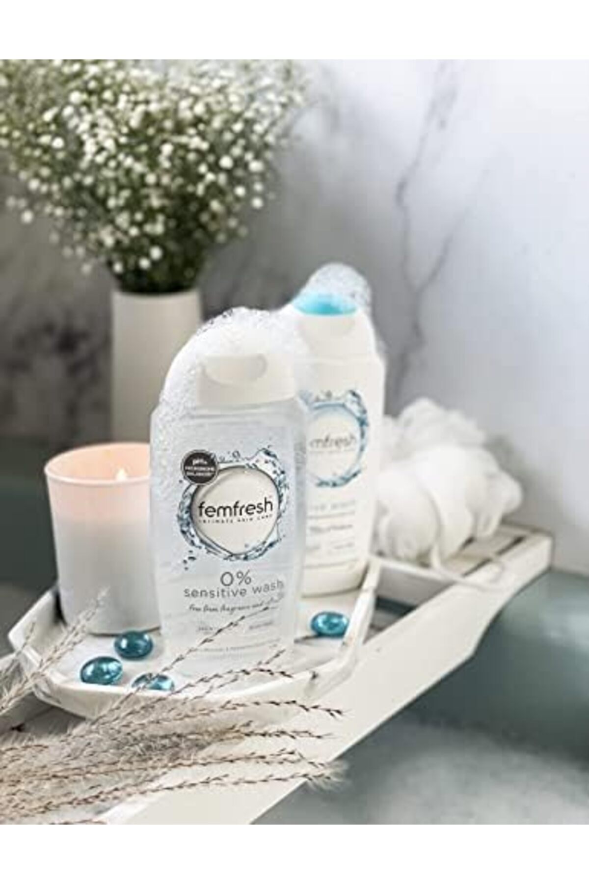 Femfresh-Intimate Skin Care 0% Wash, 0% Fragrance, 0% Soap, 94% Natural Origin Ingredients, Vegan Fr 8