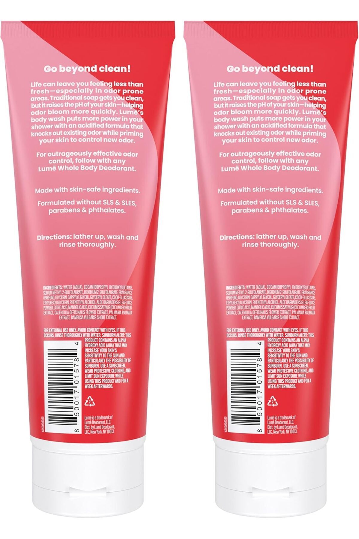 Lume-Acidified Body Wash - 24 Hour Odor Control - Removes Odor Better than Soap - Moisturizing Formu 3