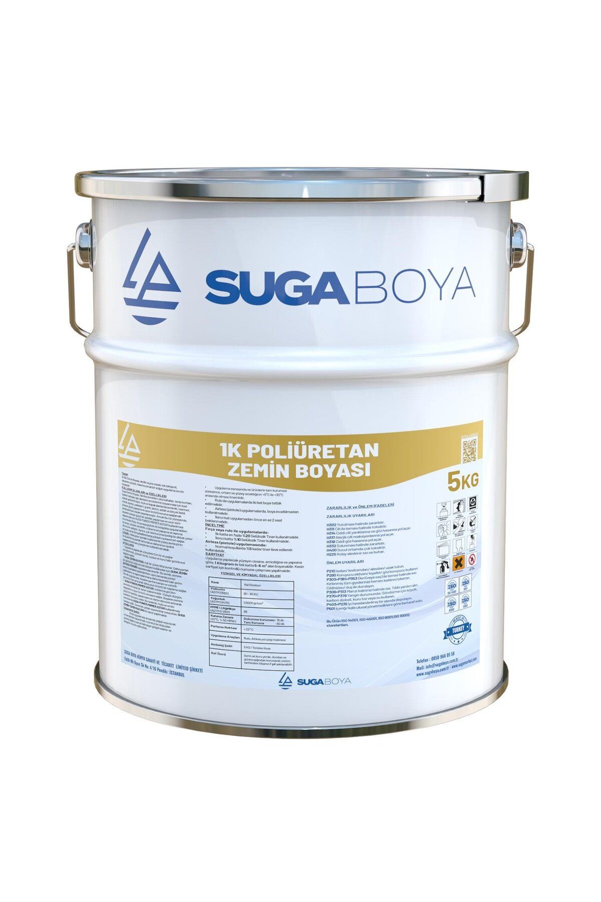 SUGA 1k Poliüretan Zemin Boyası 5 Kg