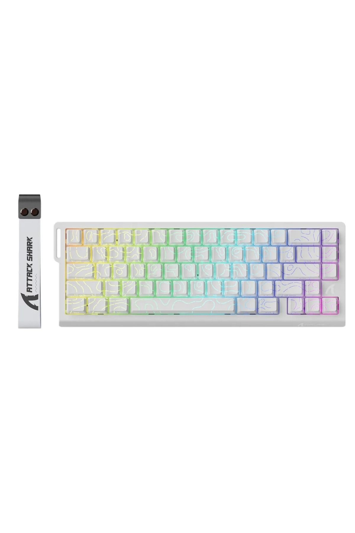 SiLabor X Attack Shark X68HE Manyetik Switch Klavye - 0.125ms Ultra Düşük Gecikme, RGB Aydınlatma