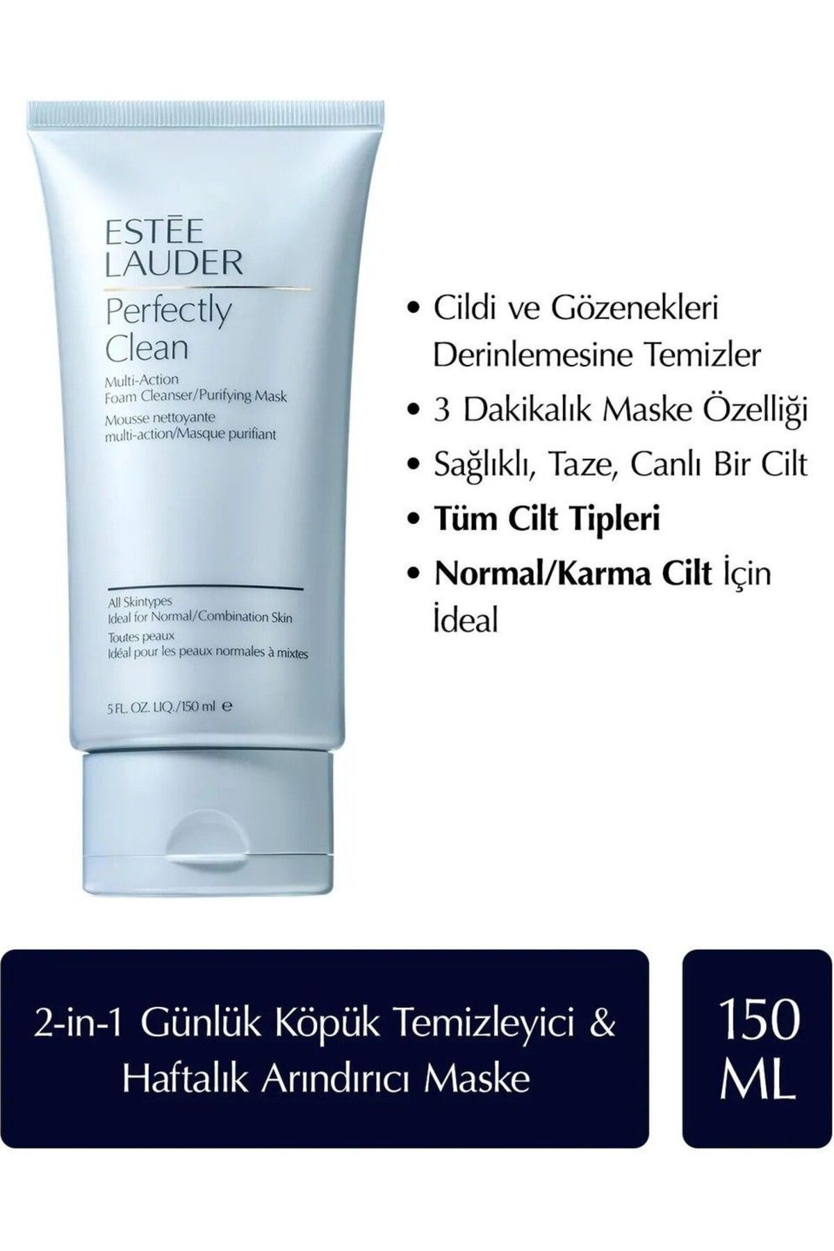 Estee Lauder Perfectly Clean - Cildinizi derinlemesine temizleyen köpük 150 ml