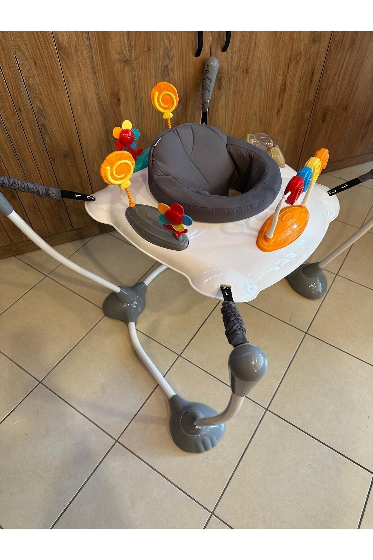 BabyHope Zıpzıp Hoppala Lüks Bebek Hoppala Zıp Zıp GRİ RENK