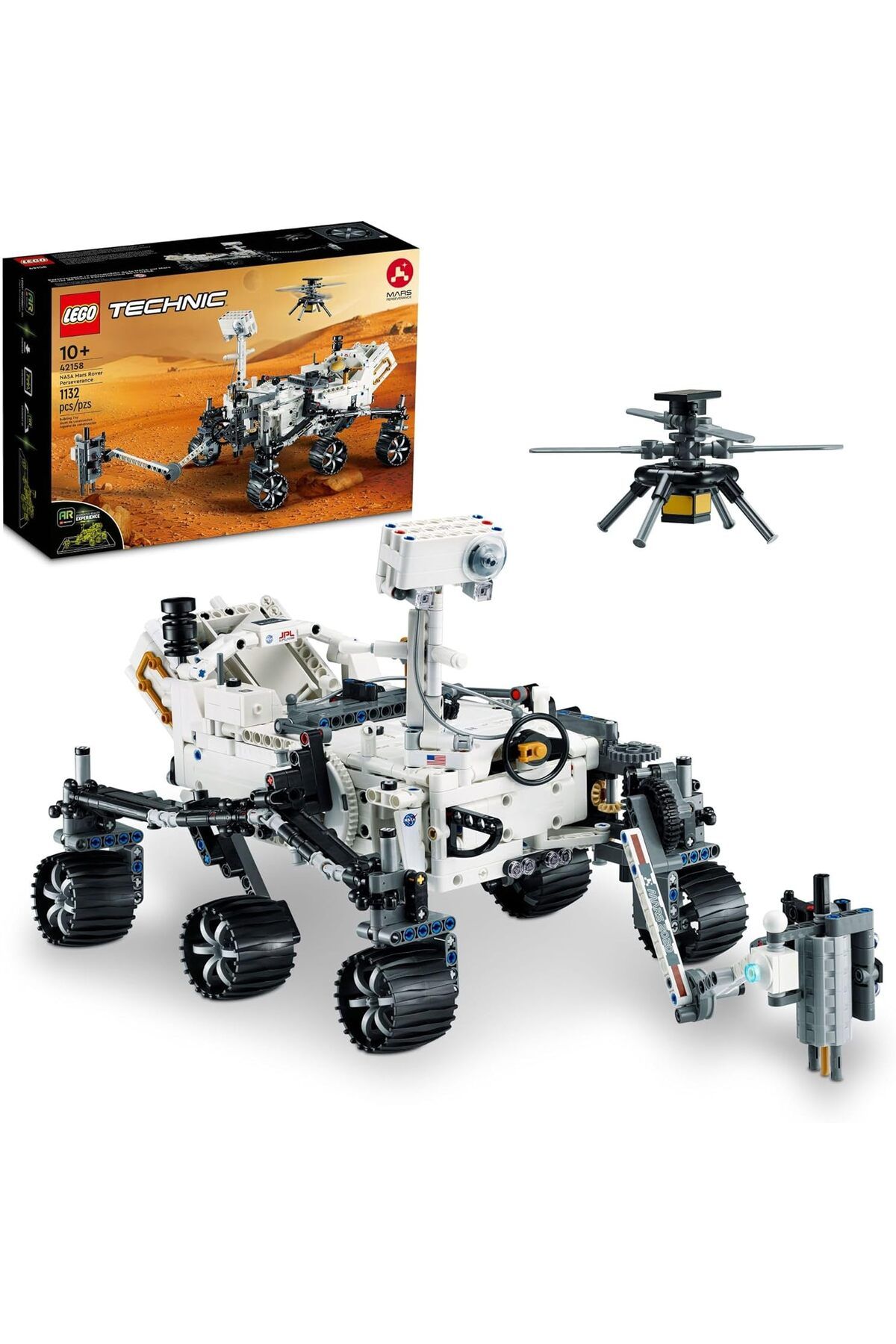 LUXE Technic NASA Mars Rover Perseverance 42158, Uzay Aracı Oyuncak Yapım Seti LXSHP 1055529